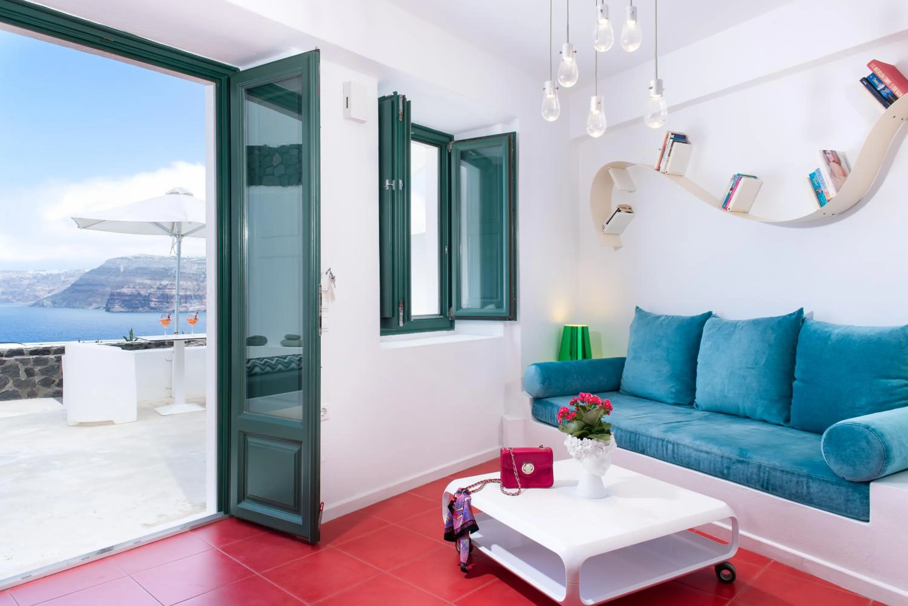 Seating area in Avant Garde Suites