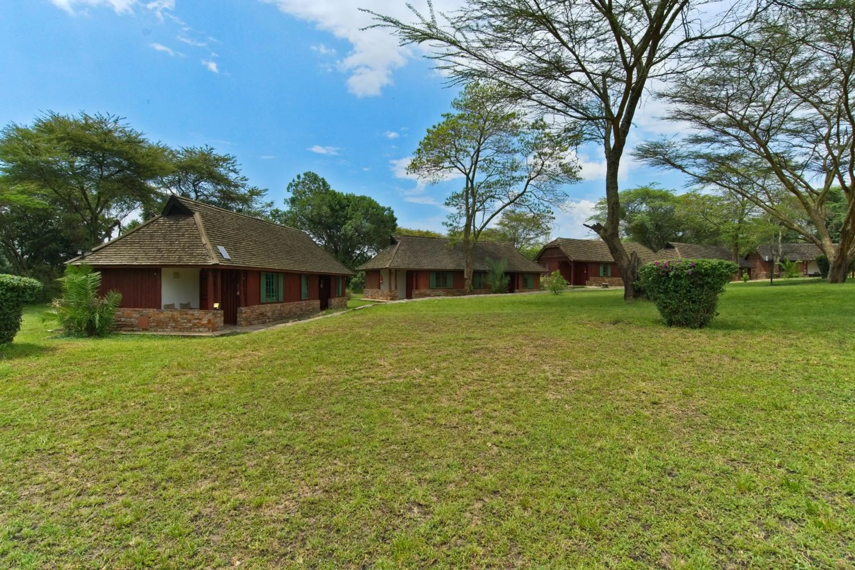 Facade/entrance in Muthu Keekorok Lodge, Maasai Mara, Narok