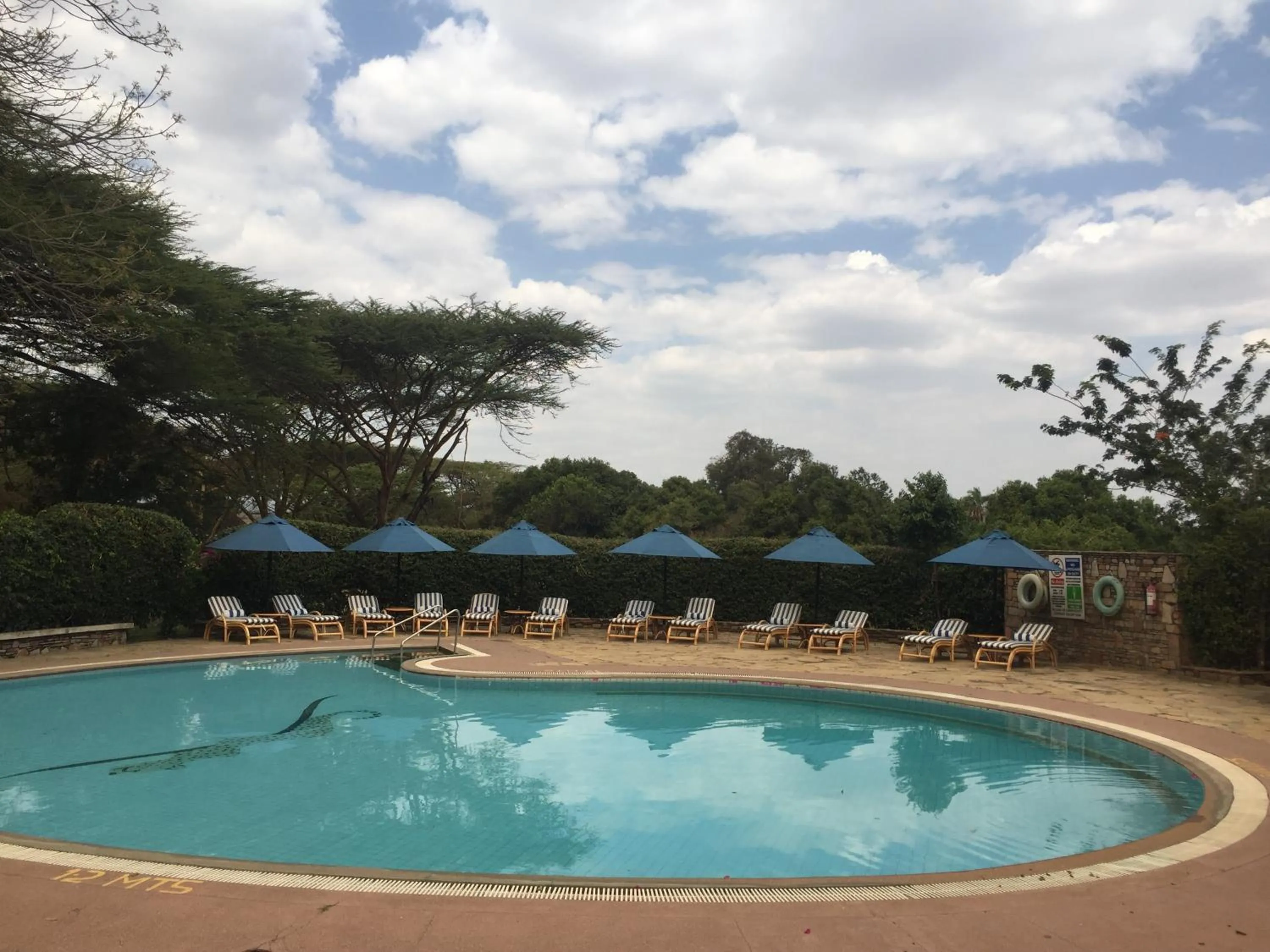 Pool view in Muthu Keekorok Lodge, Maasai Mara, Narok