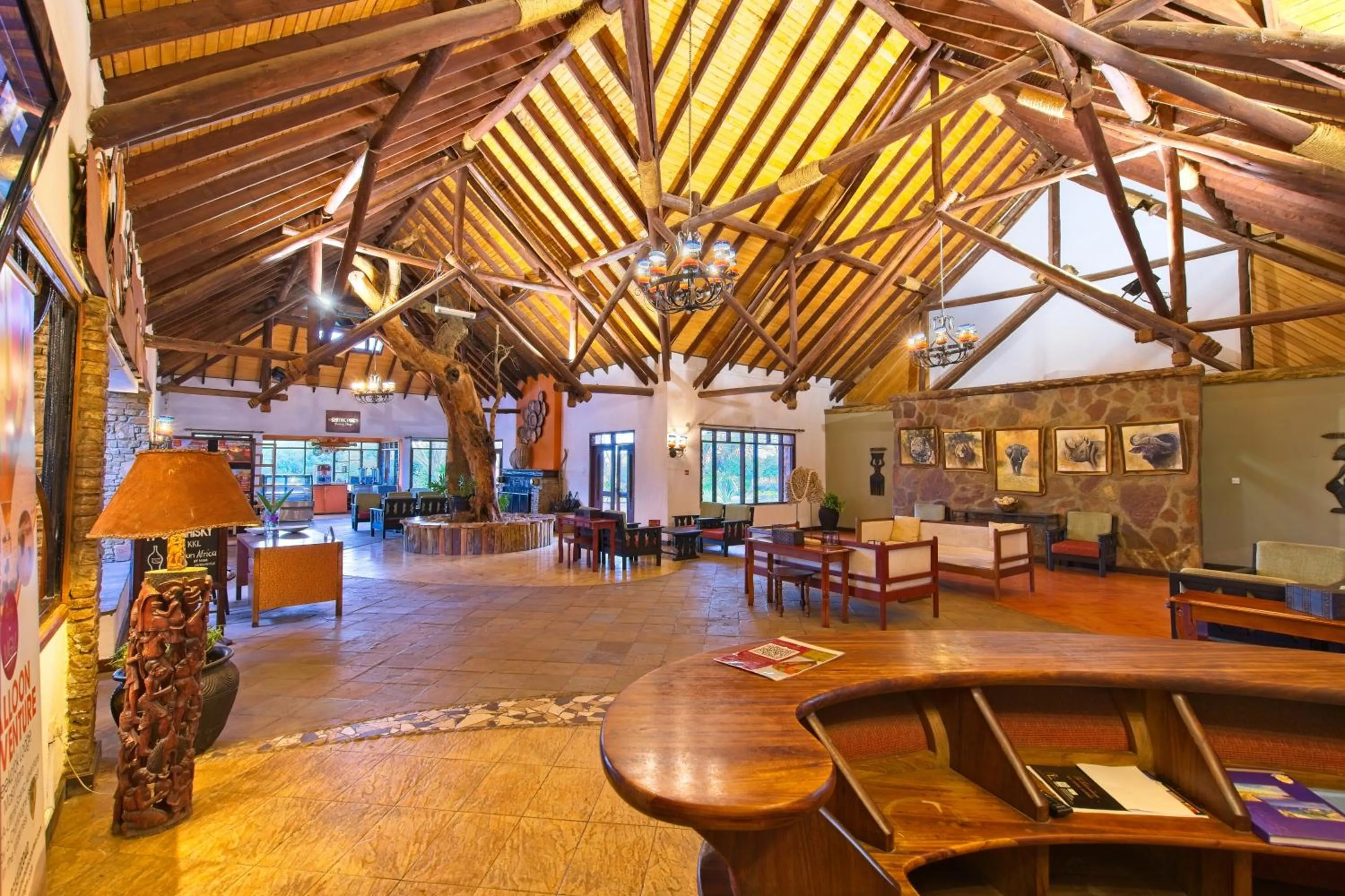 Living room in Muthu Keekorok Lodge, Maasai Mara, Narok