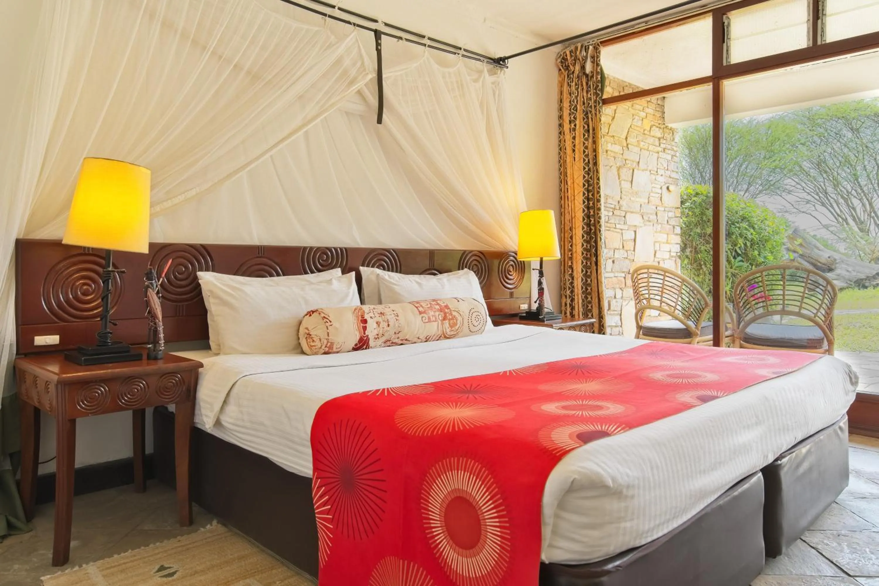 Bed in Muthu Keekorok Lodge, Maasai Mara, Narok