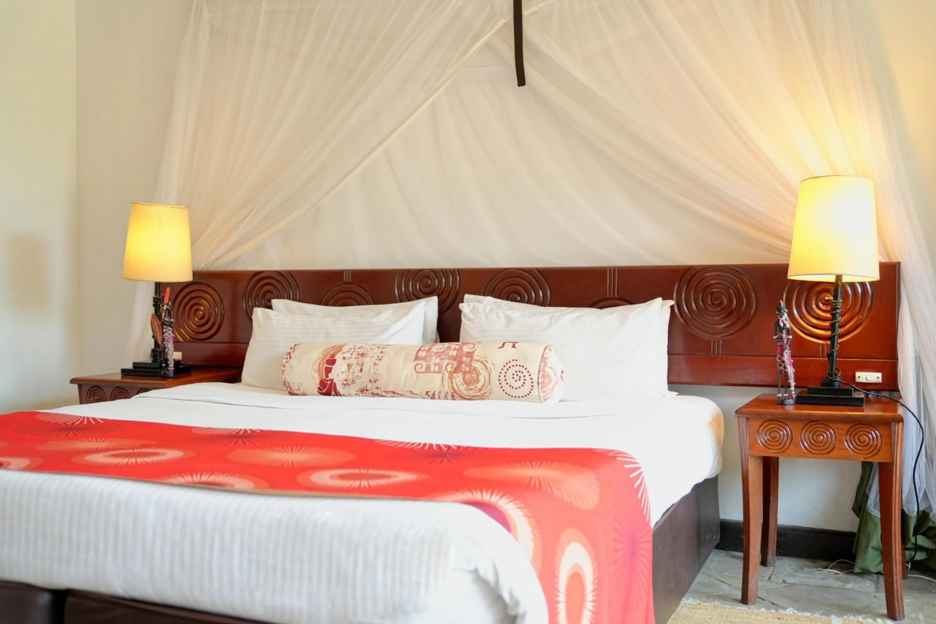 Bed in Muthu Keekorok Lodge, Maasai Mara, Narok