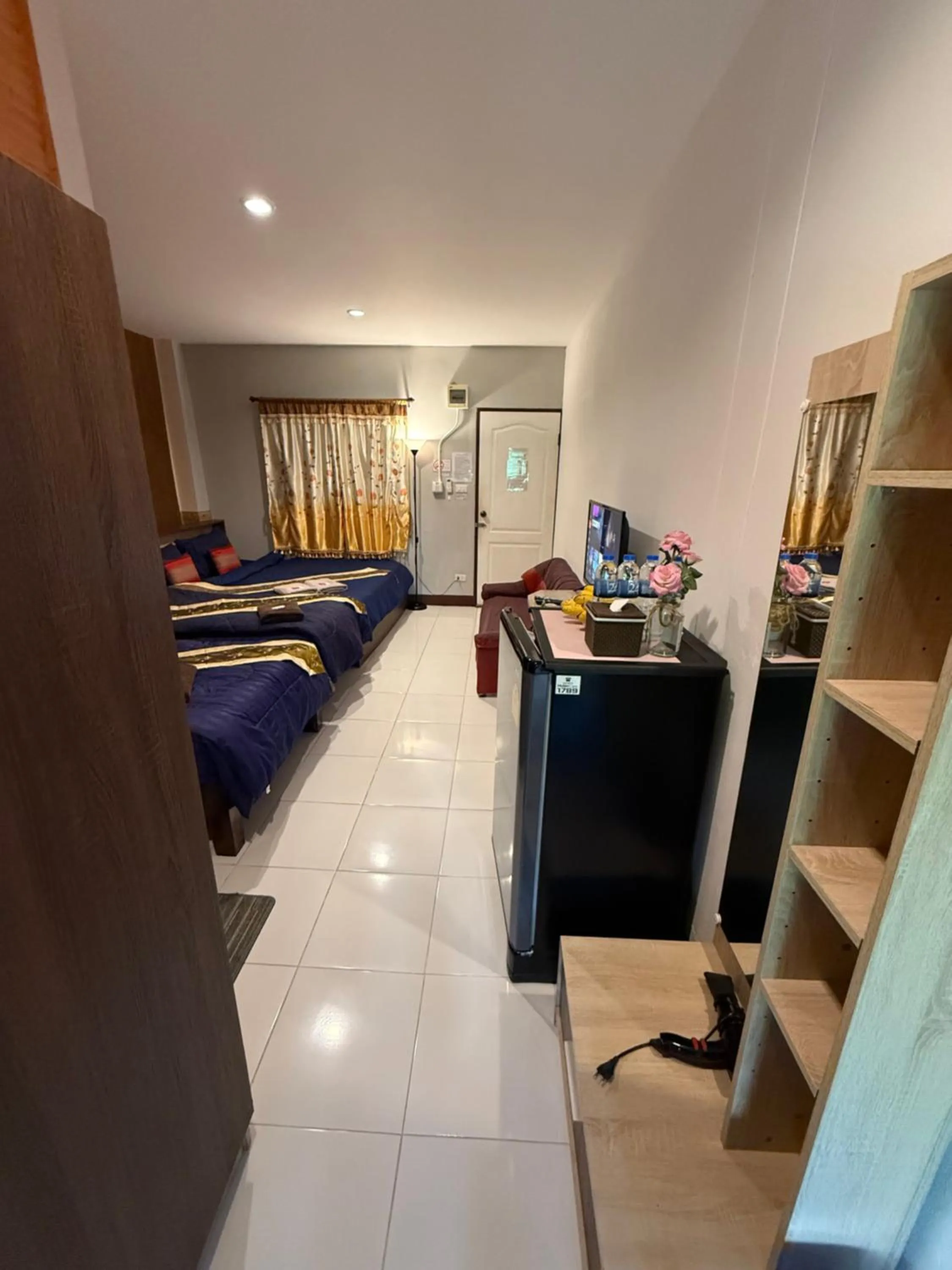 Bed in Sandee Place Mountain View Hotel โรงแรมแสนดีเพลส เมาเท่นวิว จอมทอง