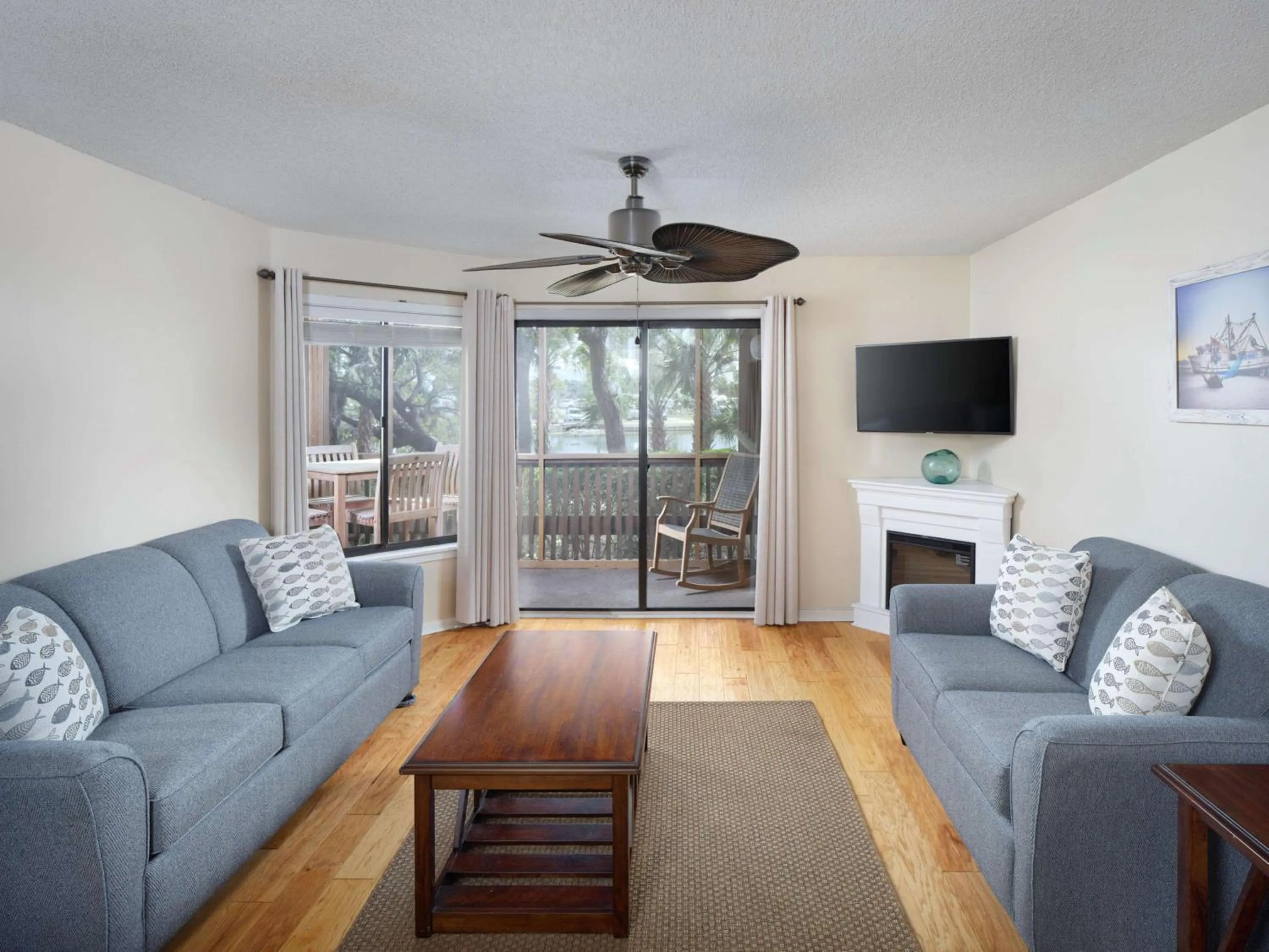 Living room in Kingston Plantation Condos