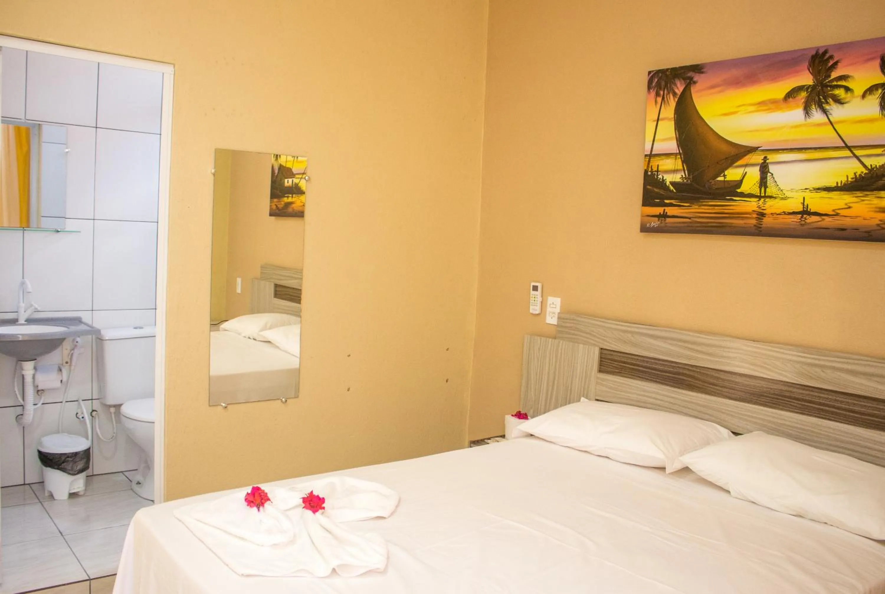 Bed in Pedacinho do Paraiso Pousada