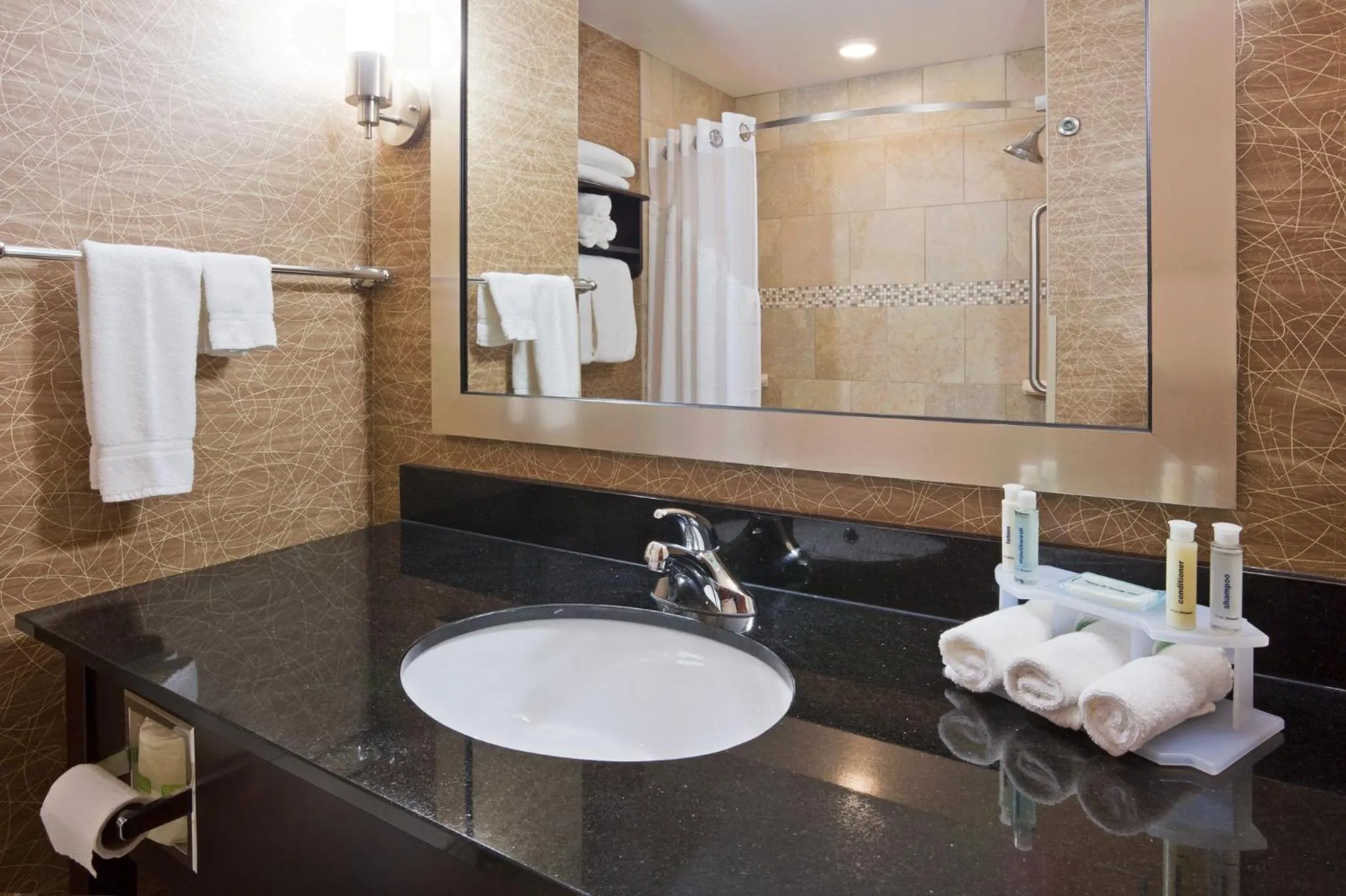 Bathroom in Holiday Inn Express and Suites Rochester West-Medical Center by IHG