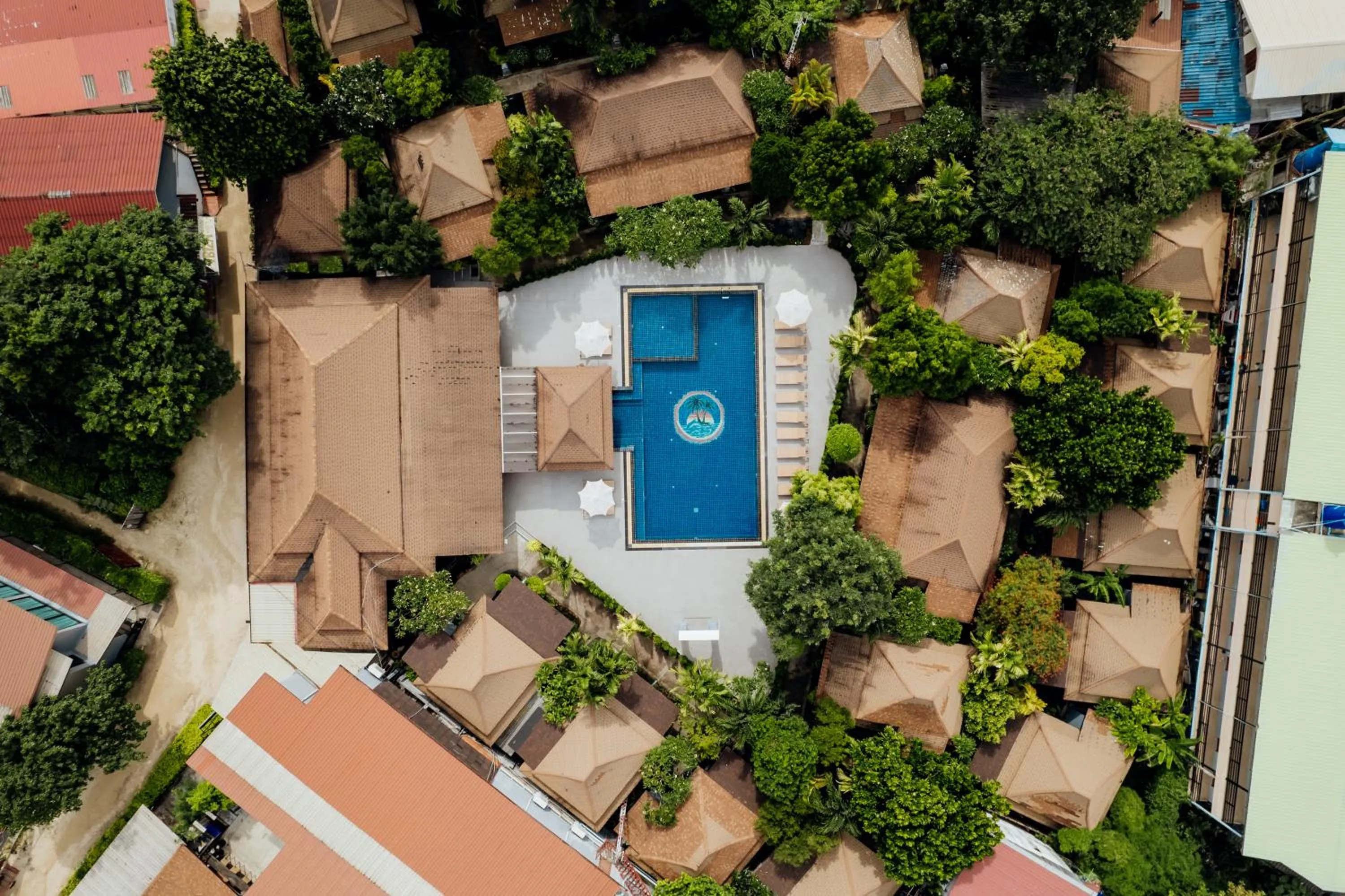 Bird's eye view in Ibiza House Phi Phi