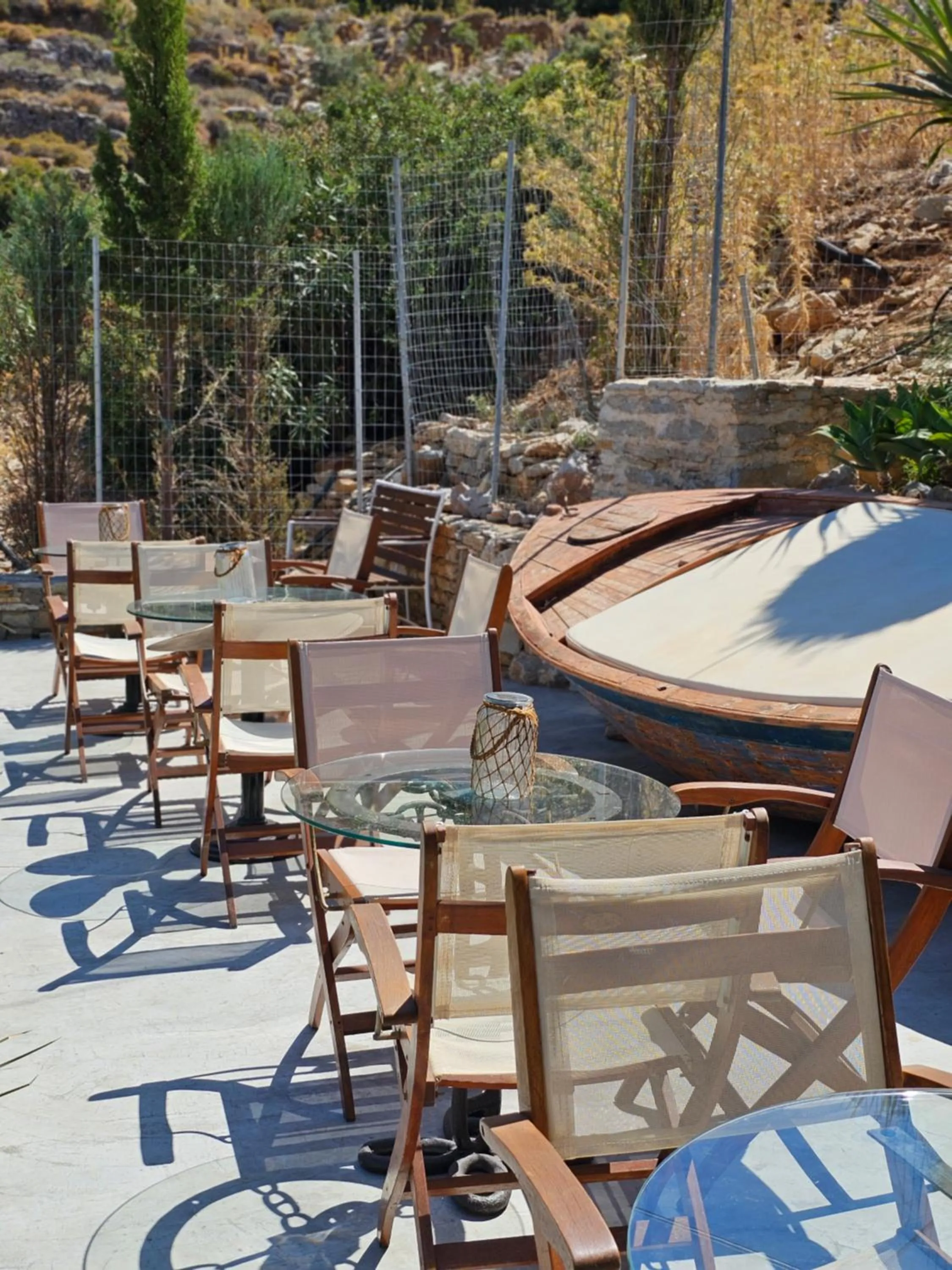 Seating area in Niriides Hotel Apartments