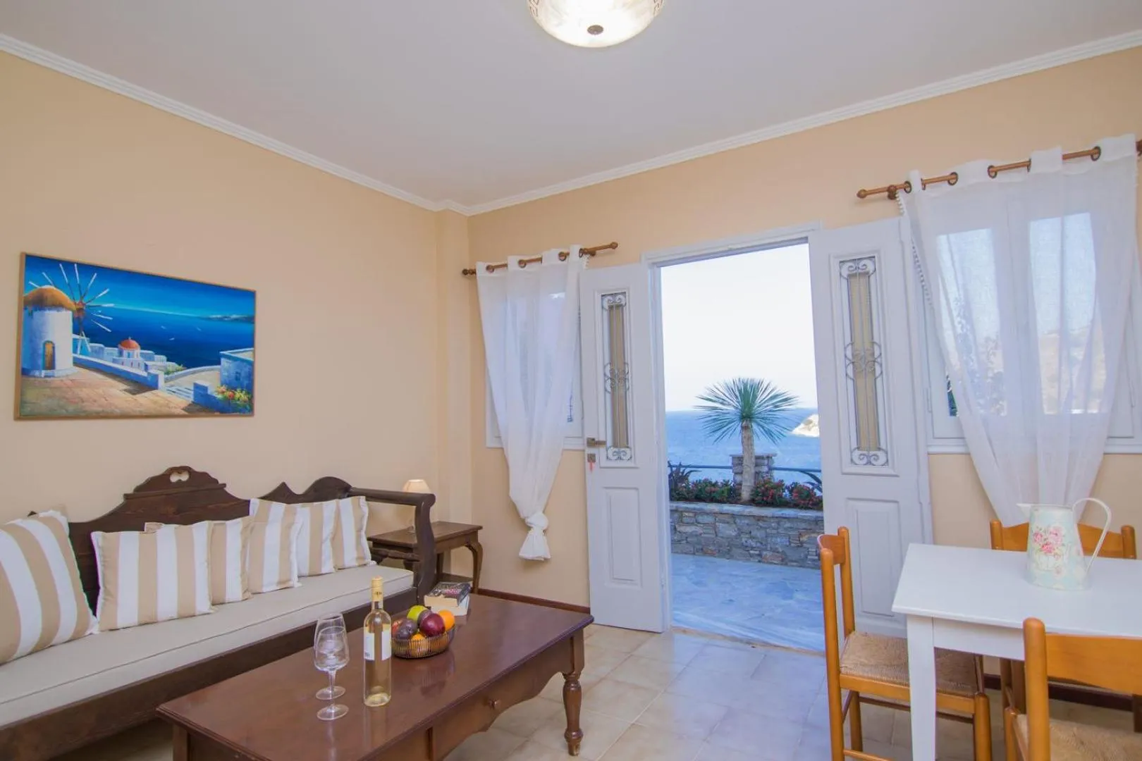 Living room in Niriides Hotel Apartments