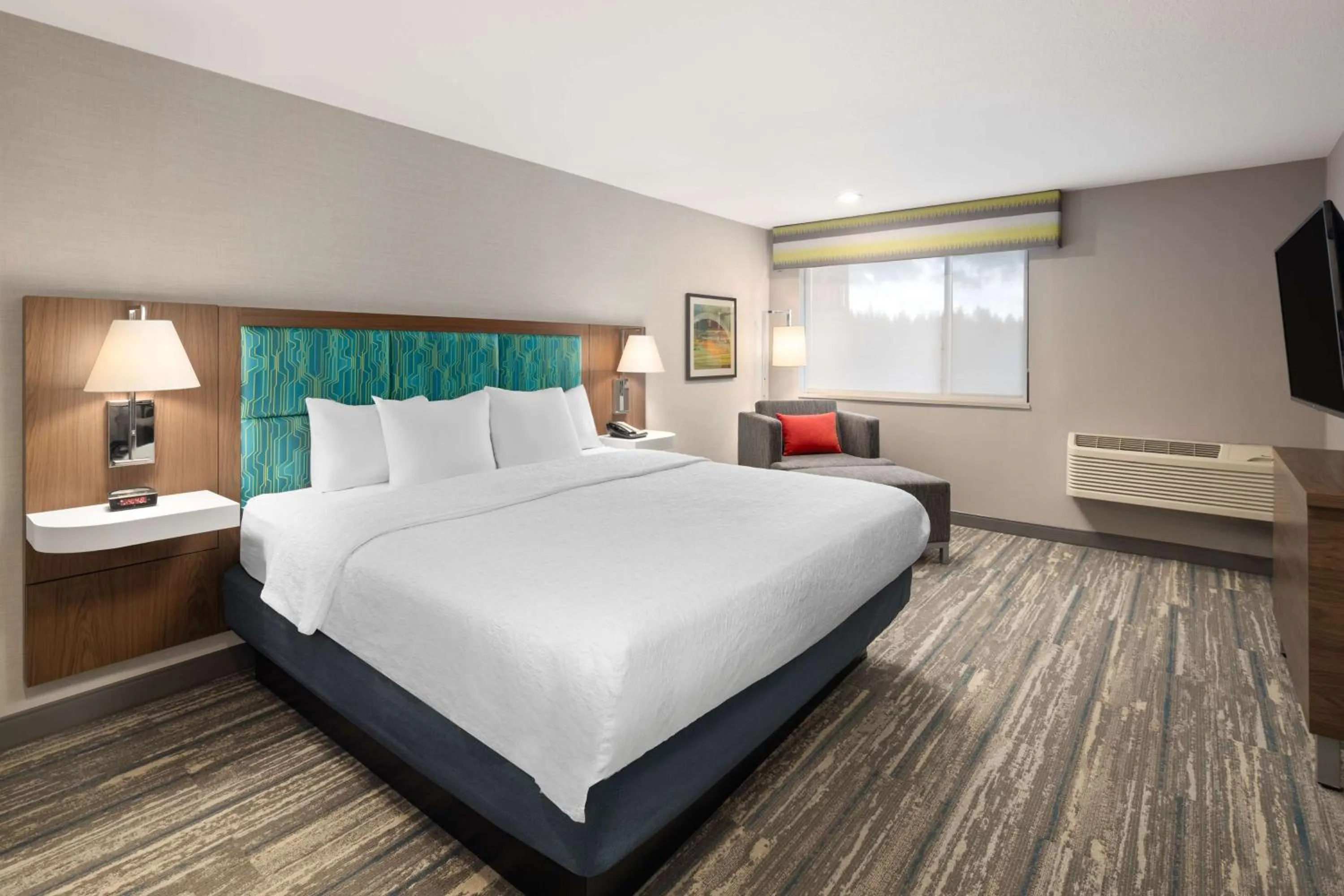 Bed in Hampton Inn Spokane Airport