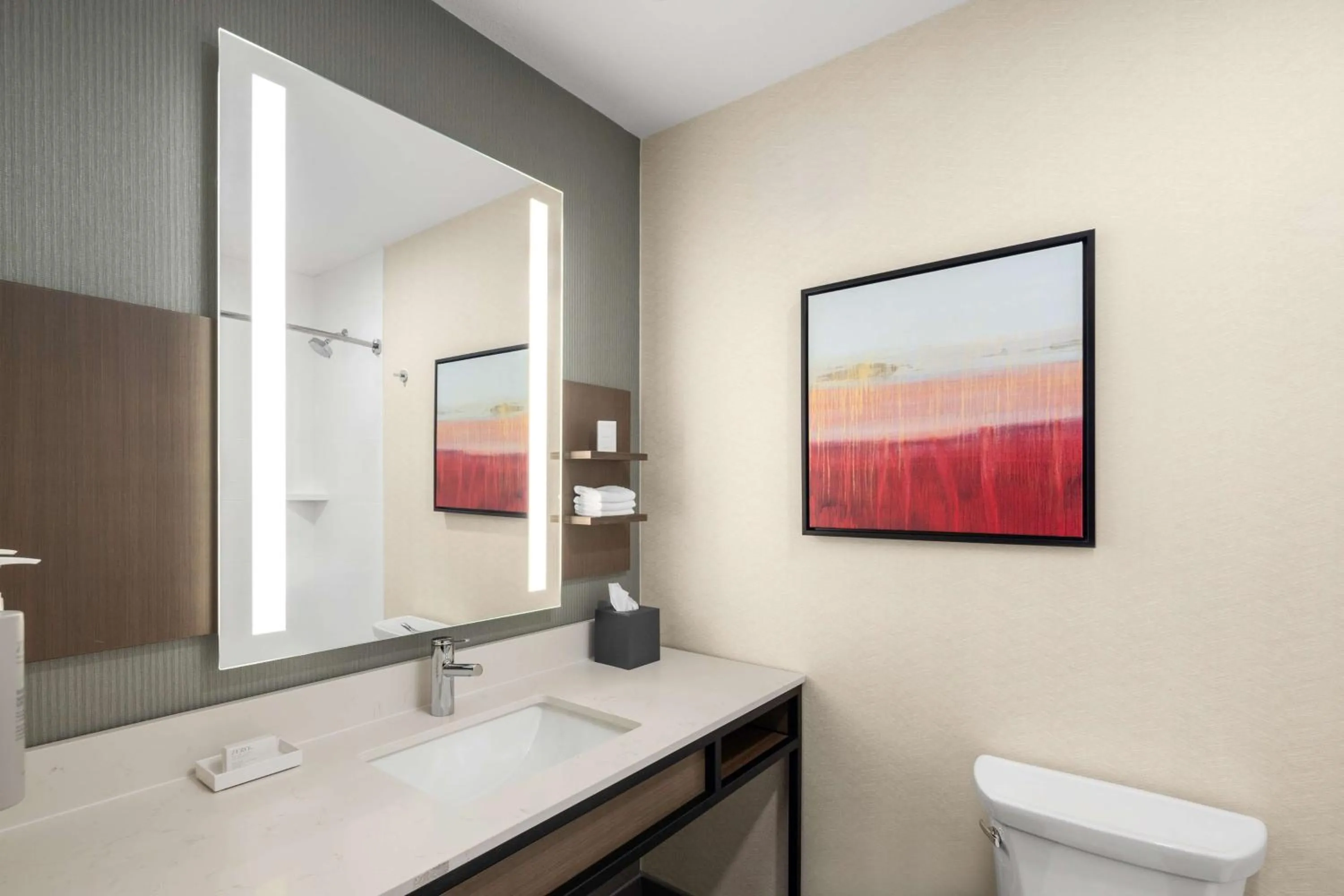 Bathroom in Hilton Garden Inn Spokane Airport