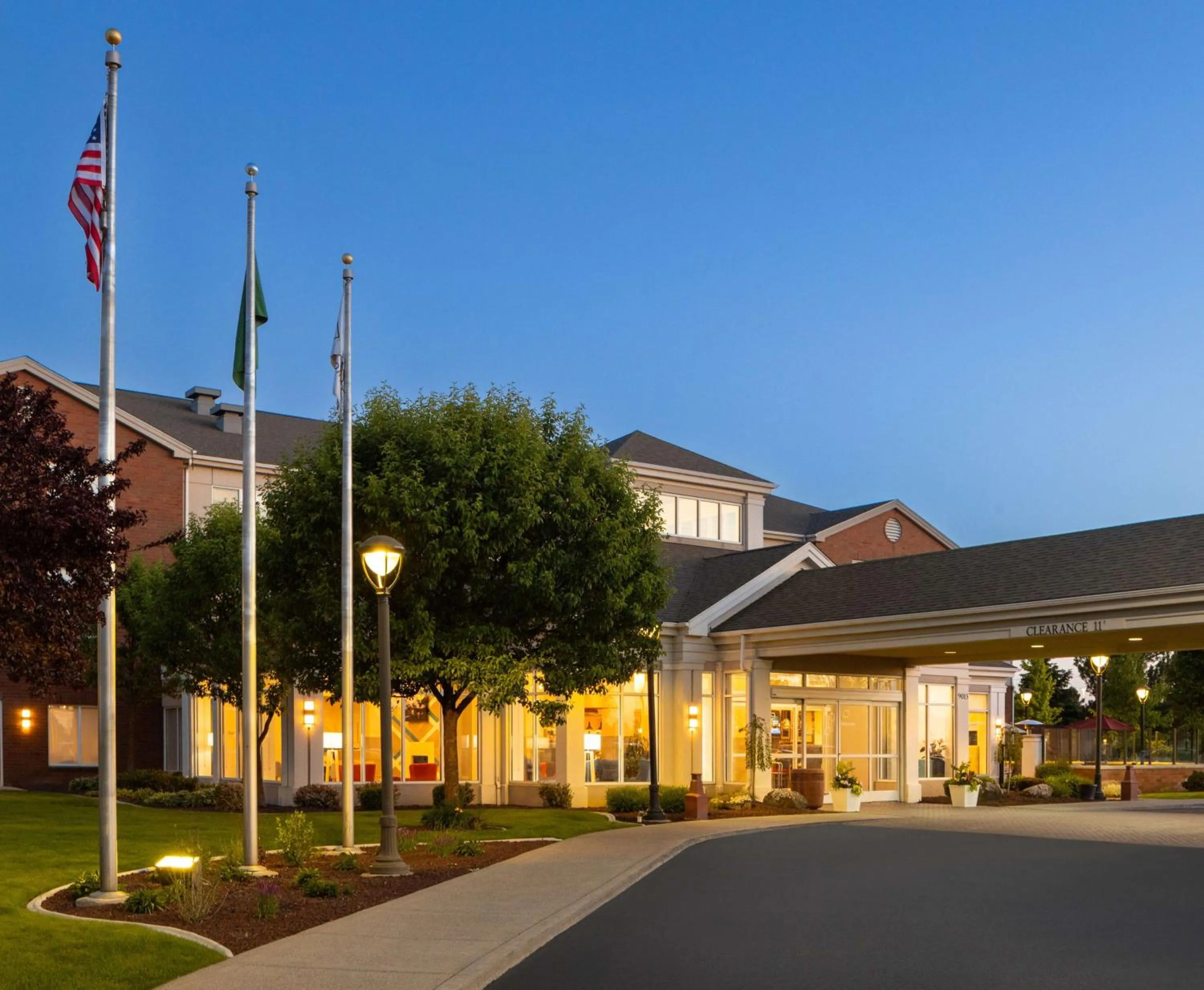 Property building in Hilton Garden Inn Spokane Airport