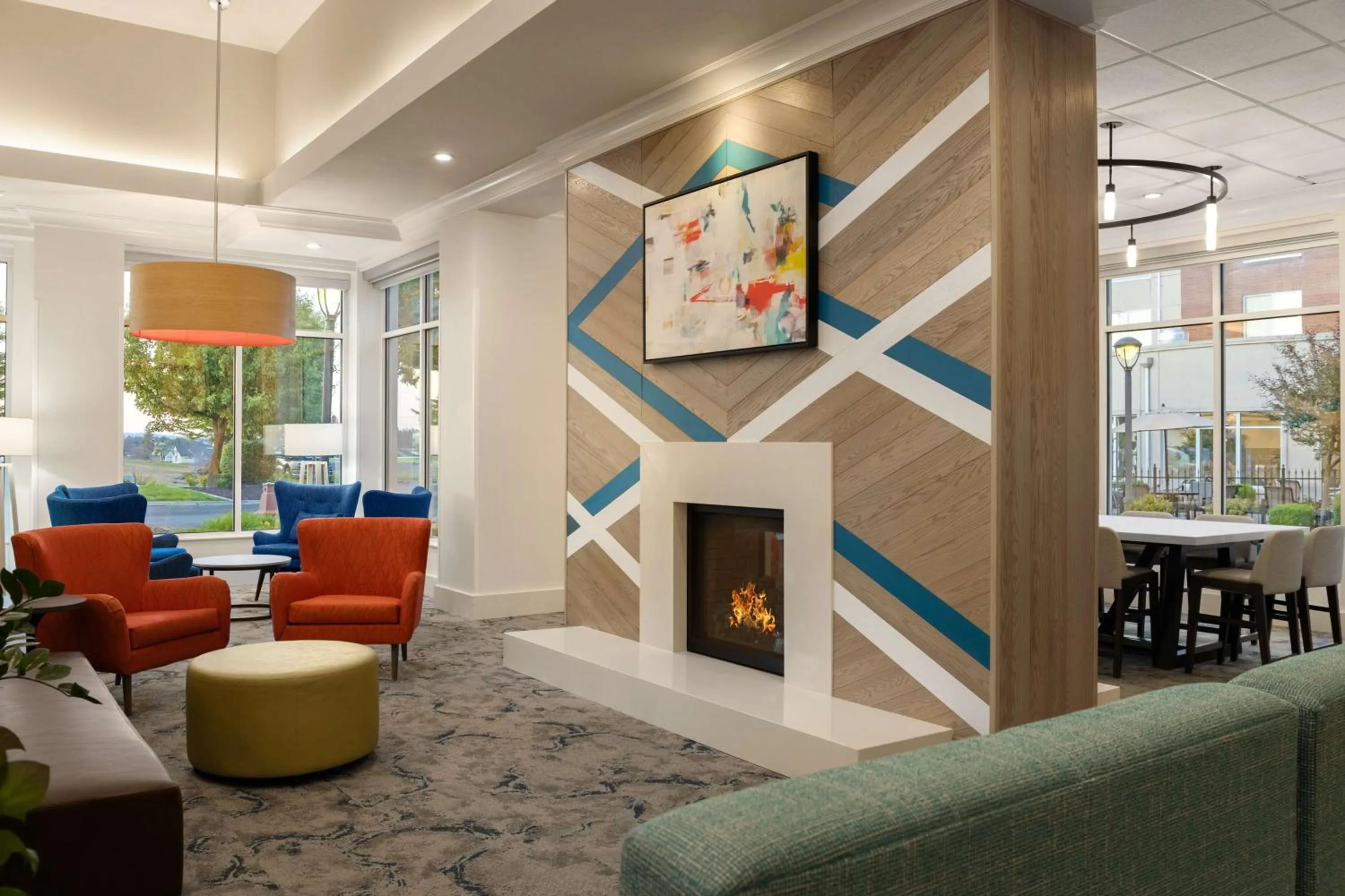 Lobby or reception in Hilton Garden Inn Spokane Airport