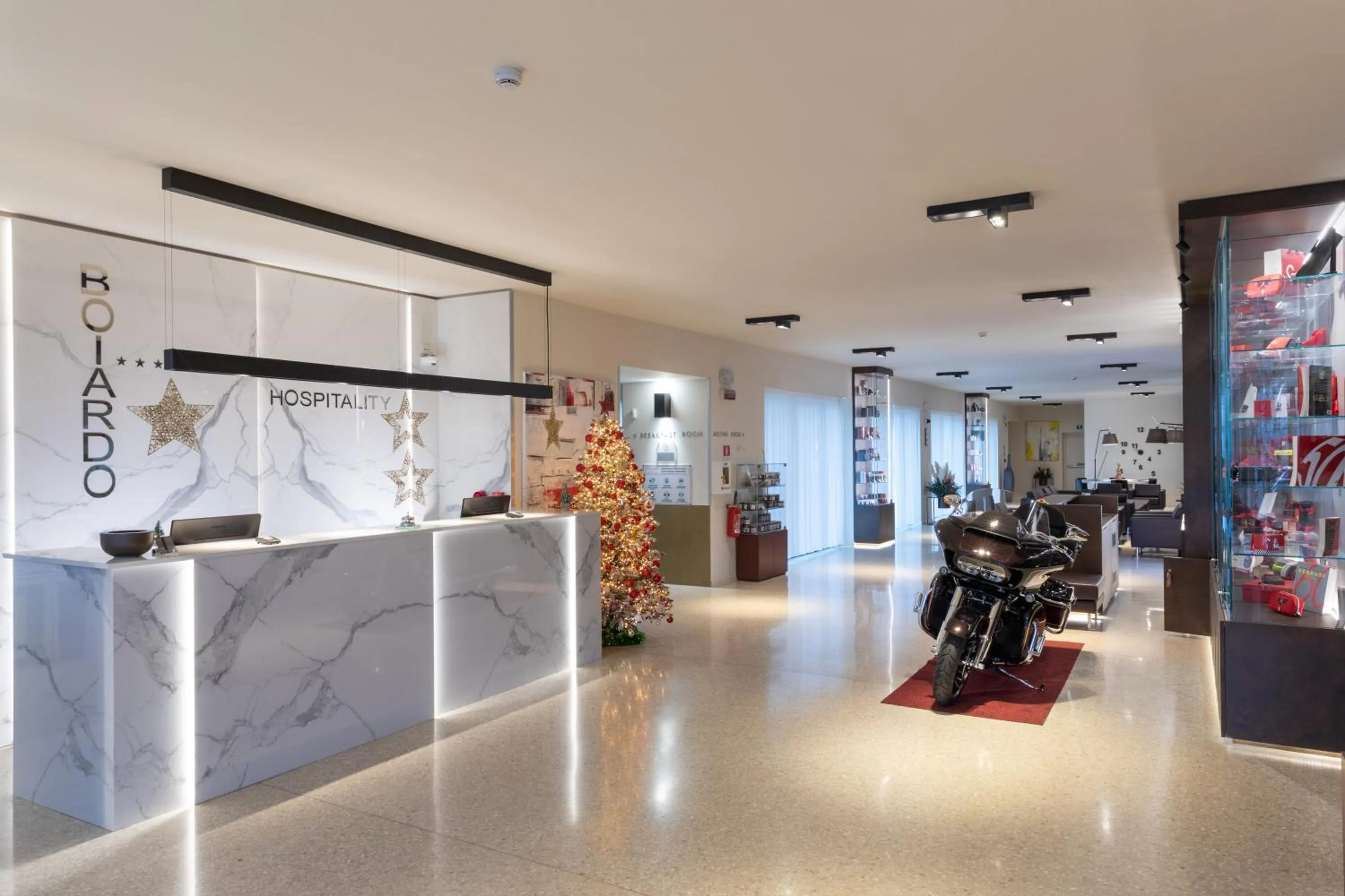 Lobby or reception in Boiardo Hotel