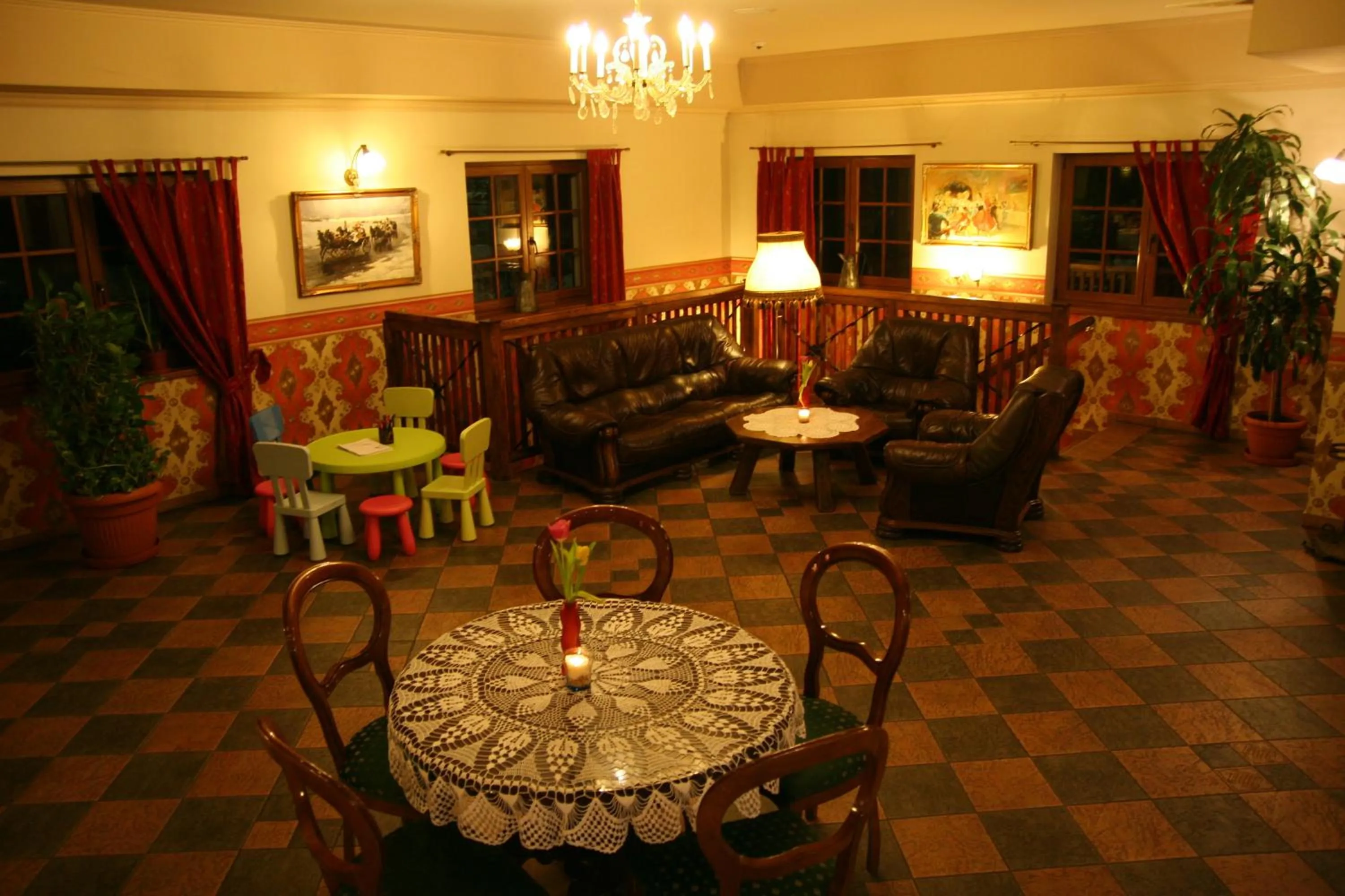 Lobby or reception in Hotel Karolinka