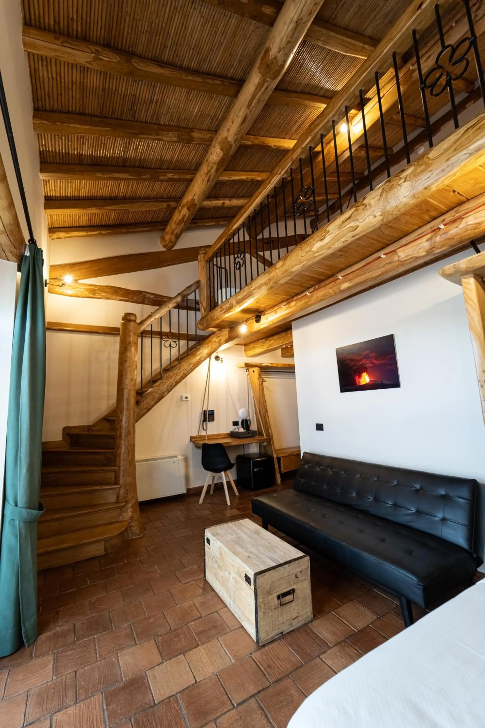 Bedroom in Etna Quota Mille Boutique Hotel, Typical Sicilian Food & Wine