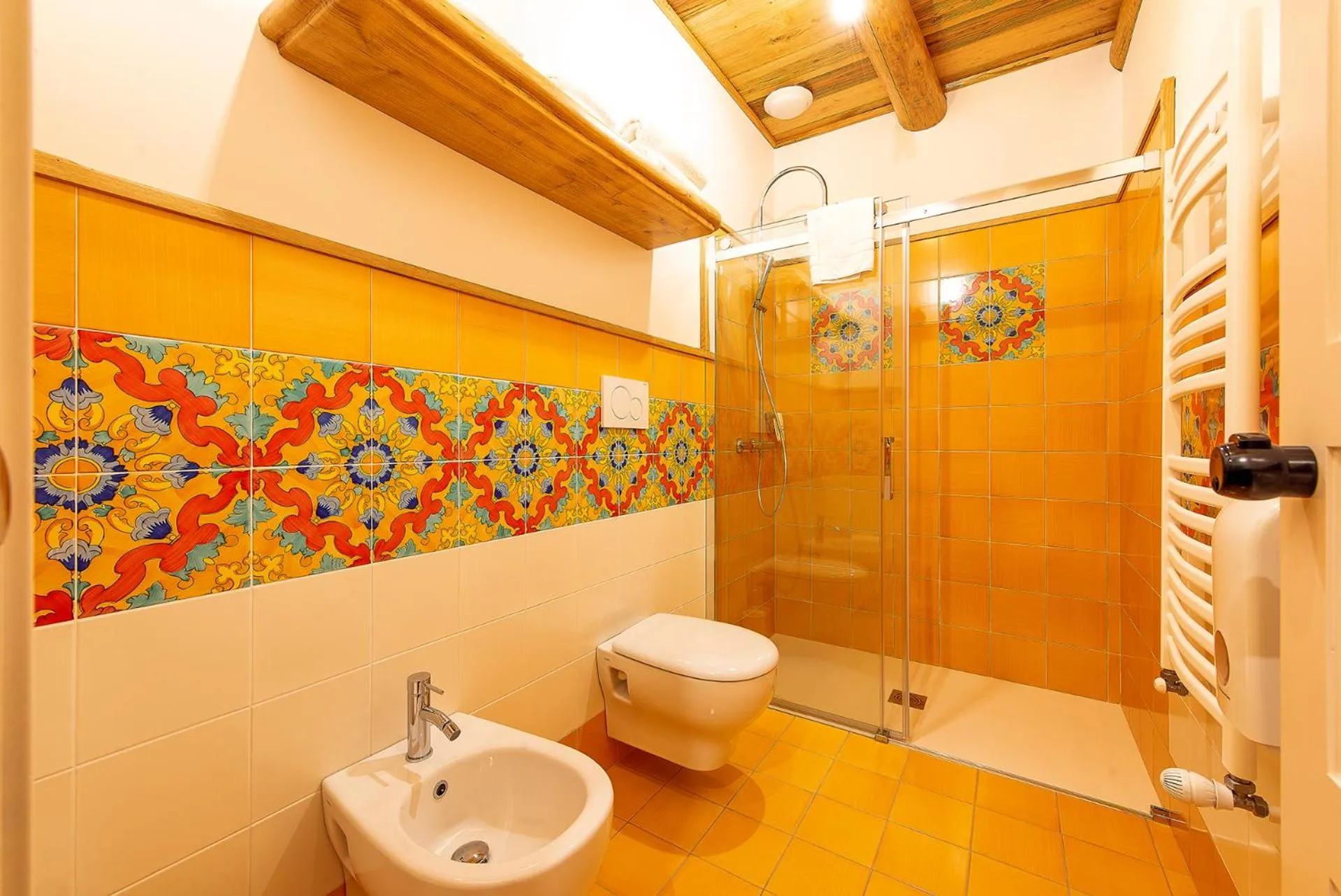 Toilet in Etna Quota Mille Boutique Hotel, Typical Sicilian Food & Wine