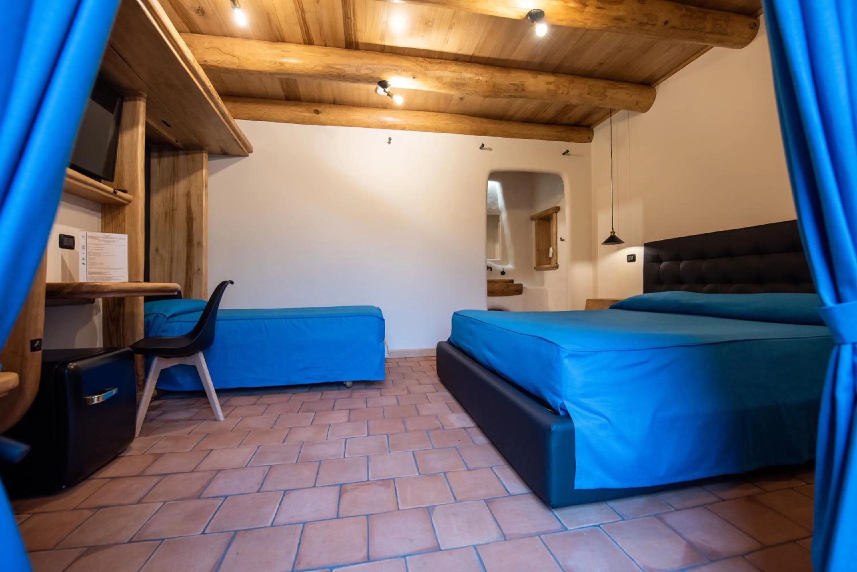 Bed in Etna Quota Mille Boutique Hotel, Typical Sicilian Food & Wine