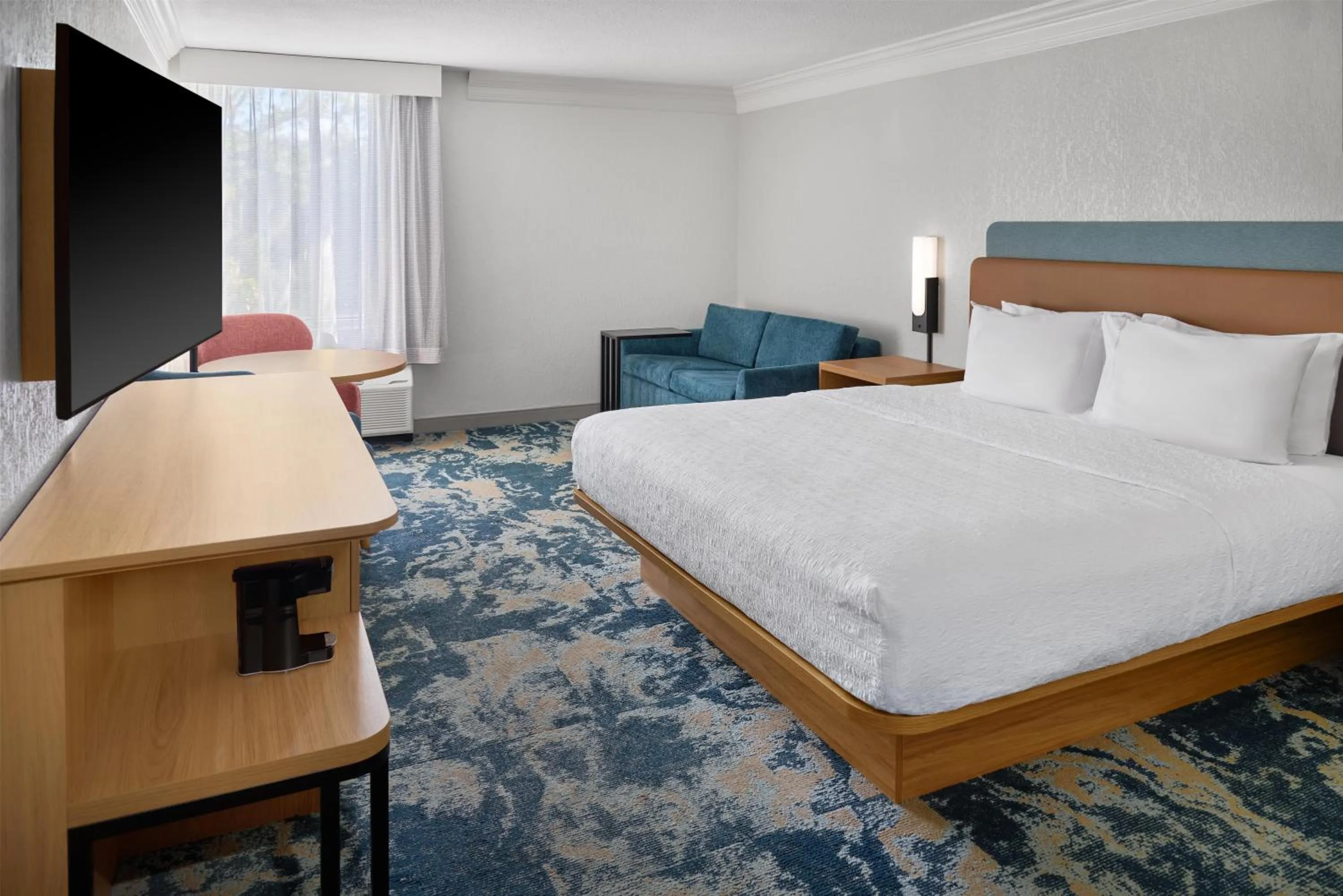 Living room, Bed in Hampton Inn Fort Lauderdale Plantation