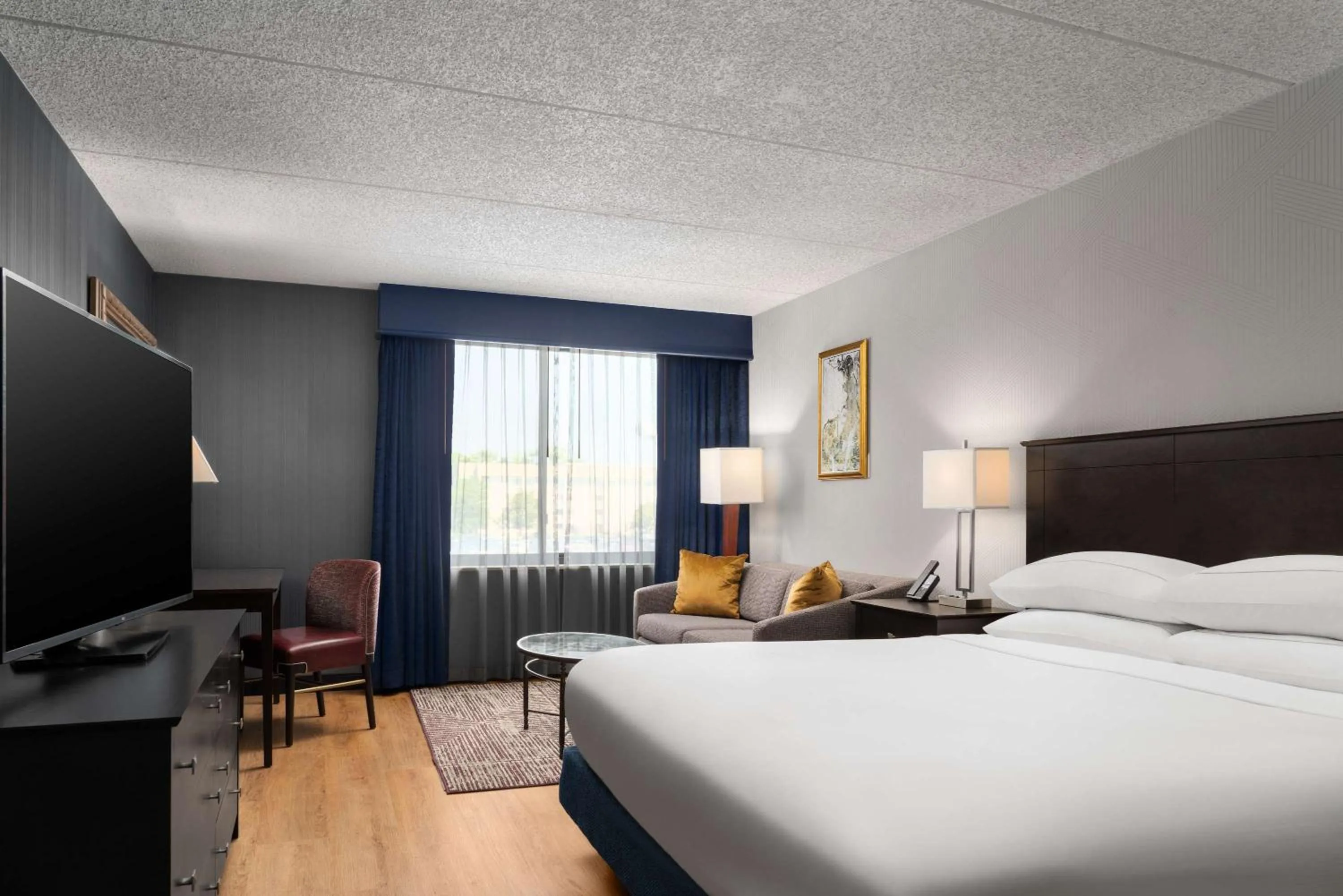 Living room, Bed in DoubleTree by Hilton Bradley International Airport