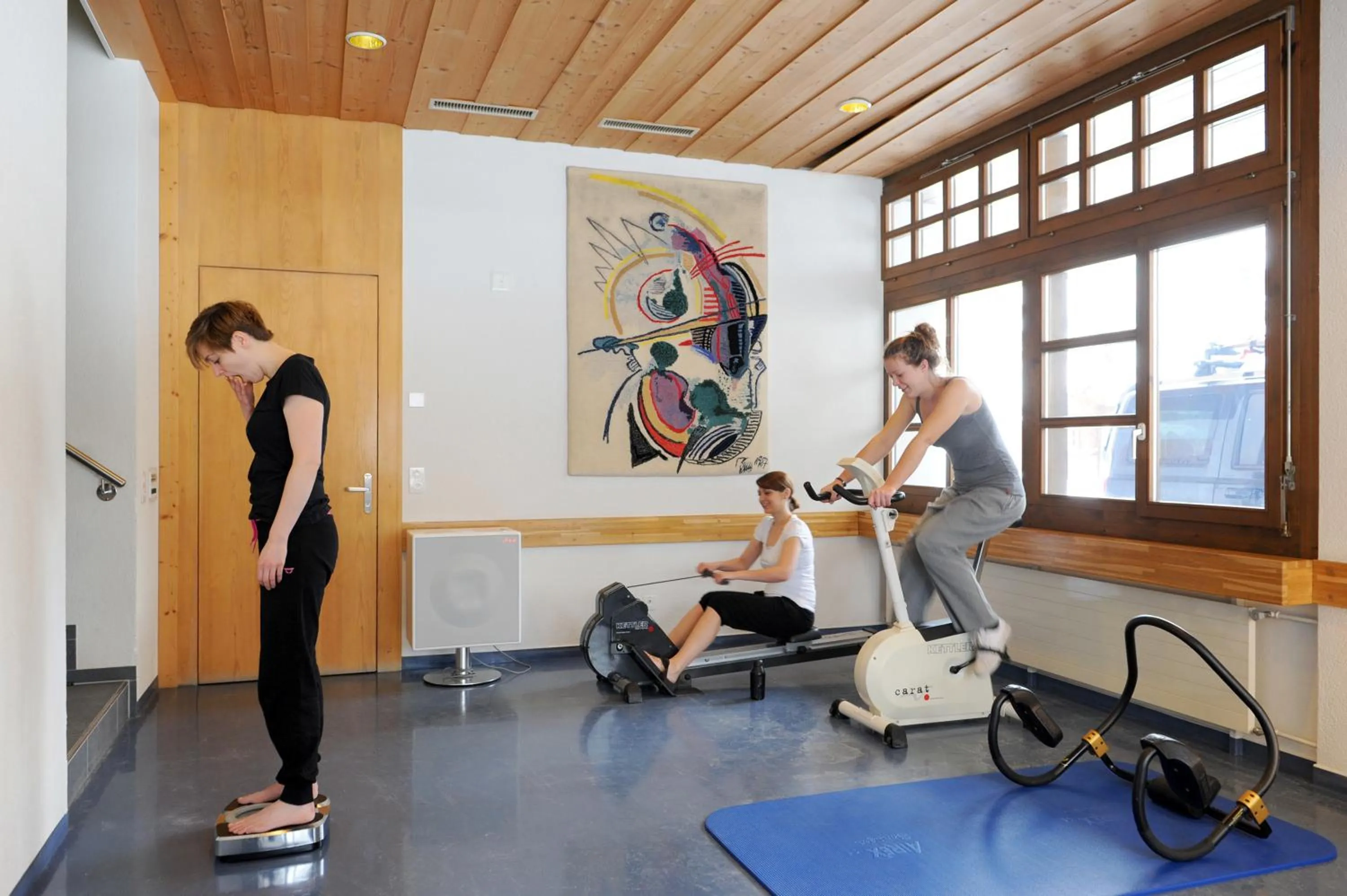 Fitness centre/facilities in Hotel Krone Lenk
