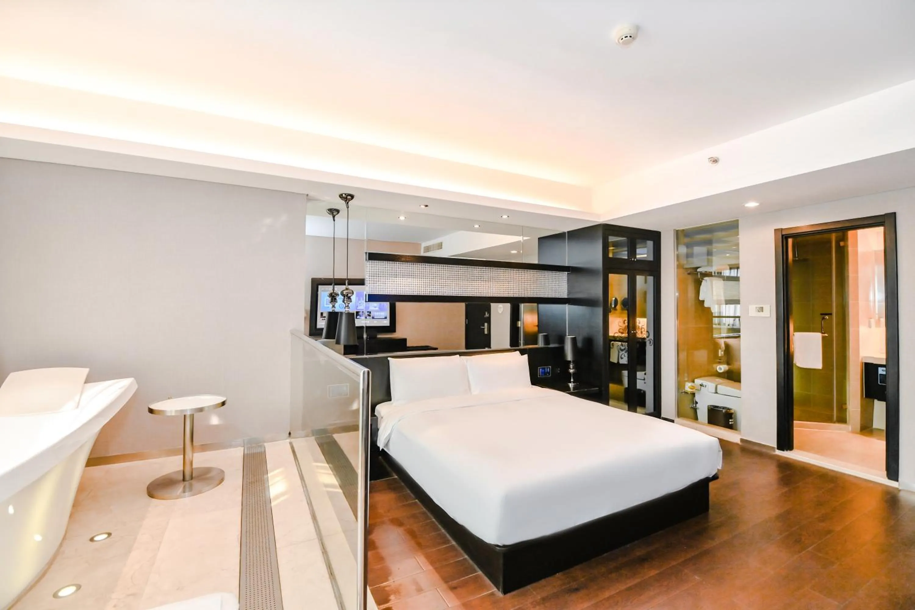 Bed in Crystal Orange Hotel Shanghai Kangqiao Branch