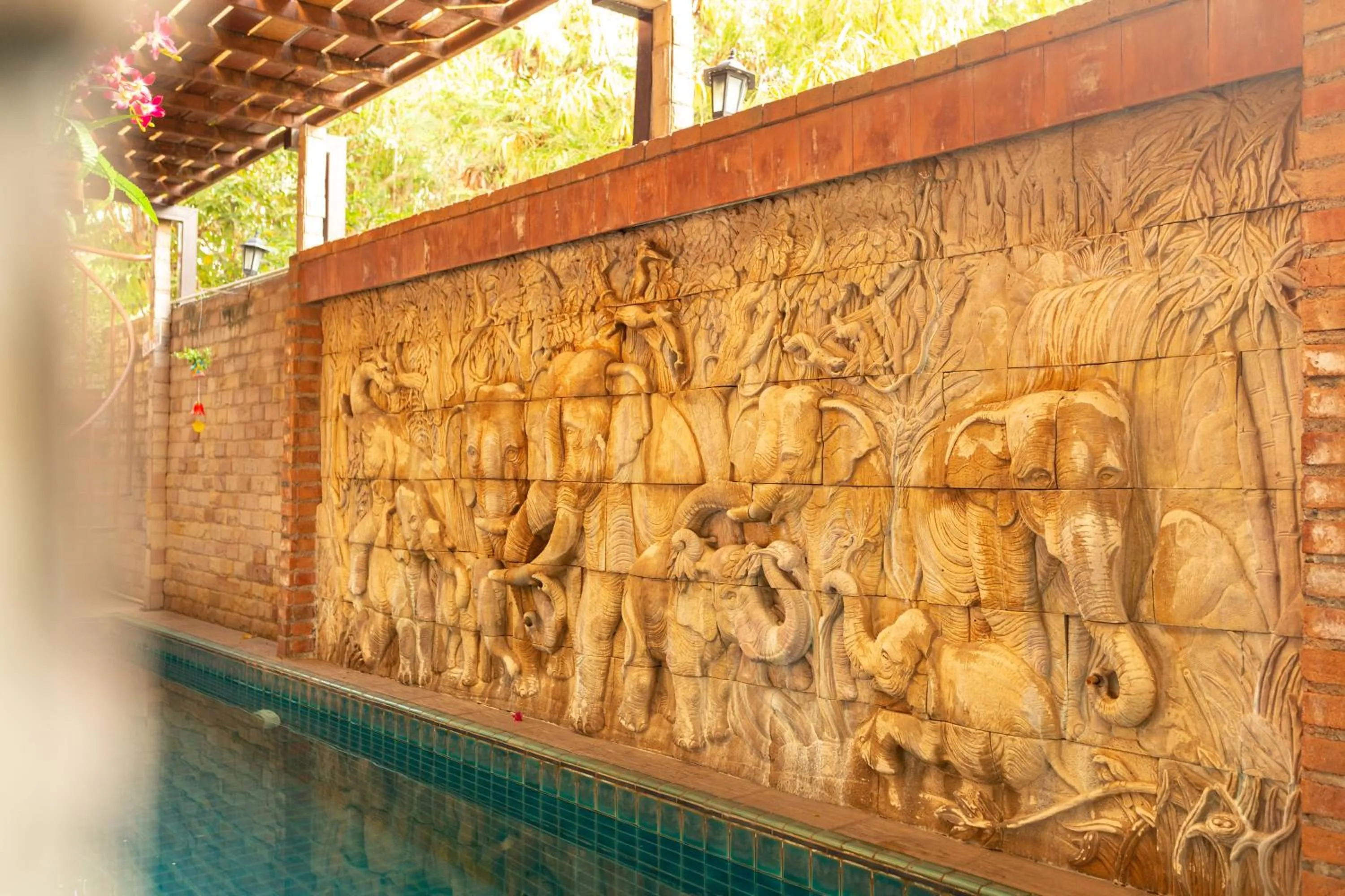 Swimming pool in Chang Charlie Inn, Boutique