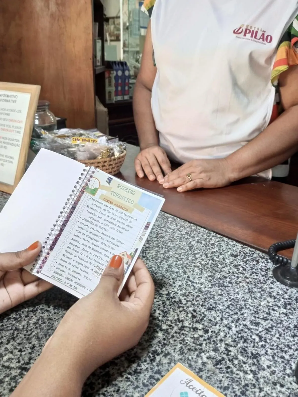 Lobby or reception in Hotel Pilão