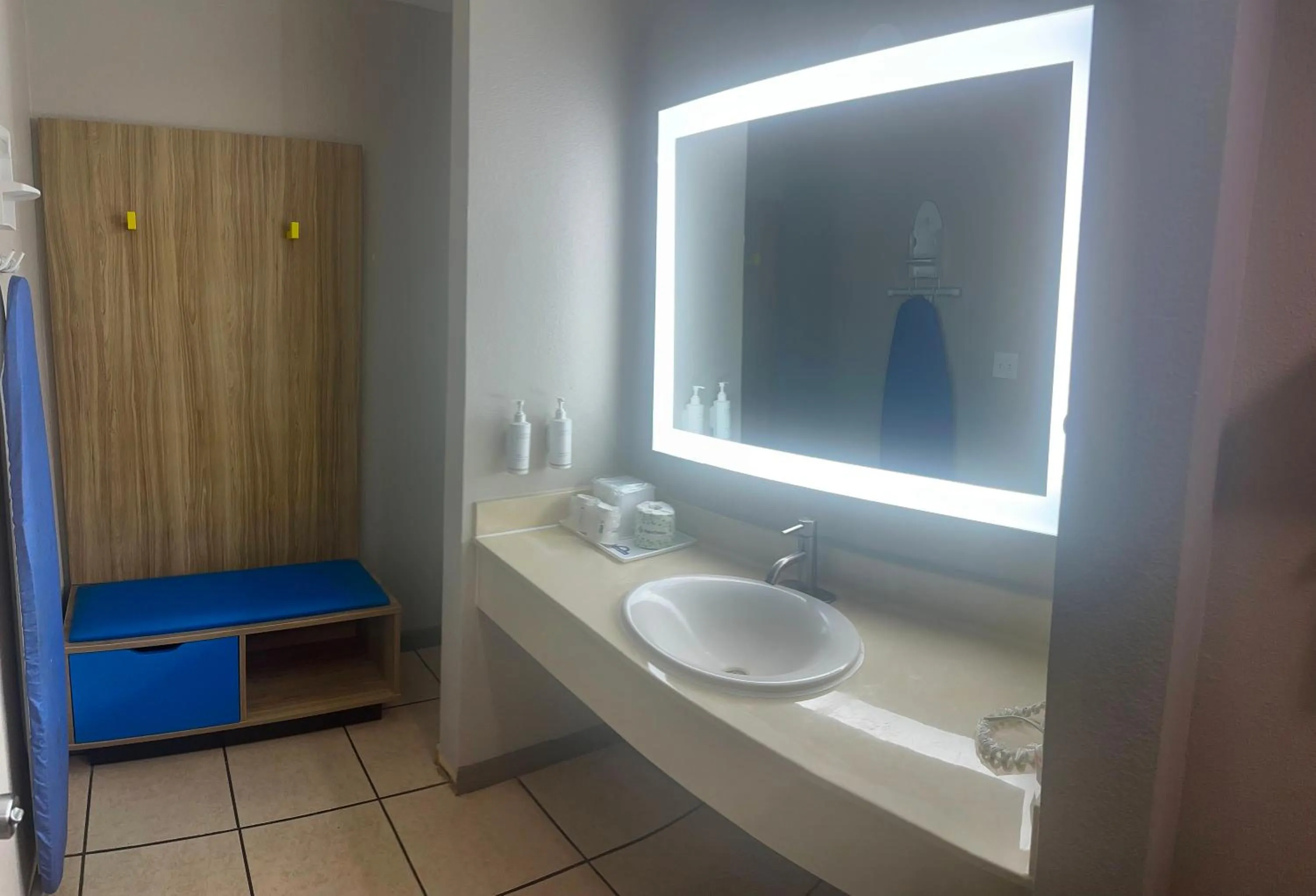 Bathroom in Days Inn & Suites by Wyndham Tampa - Ybor City