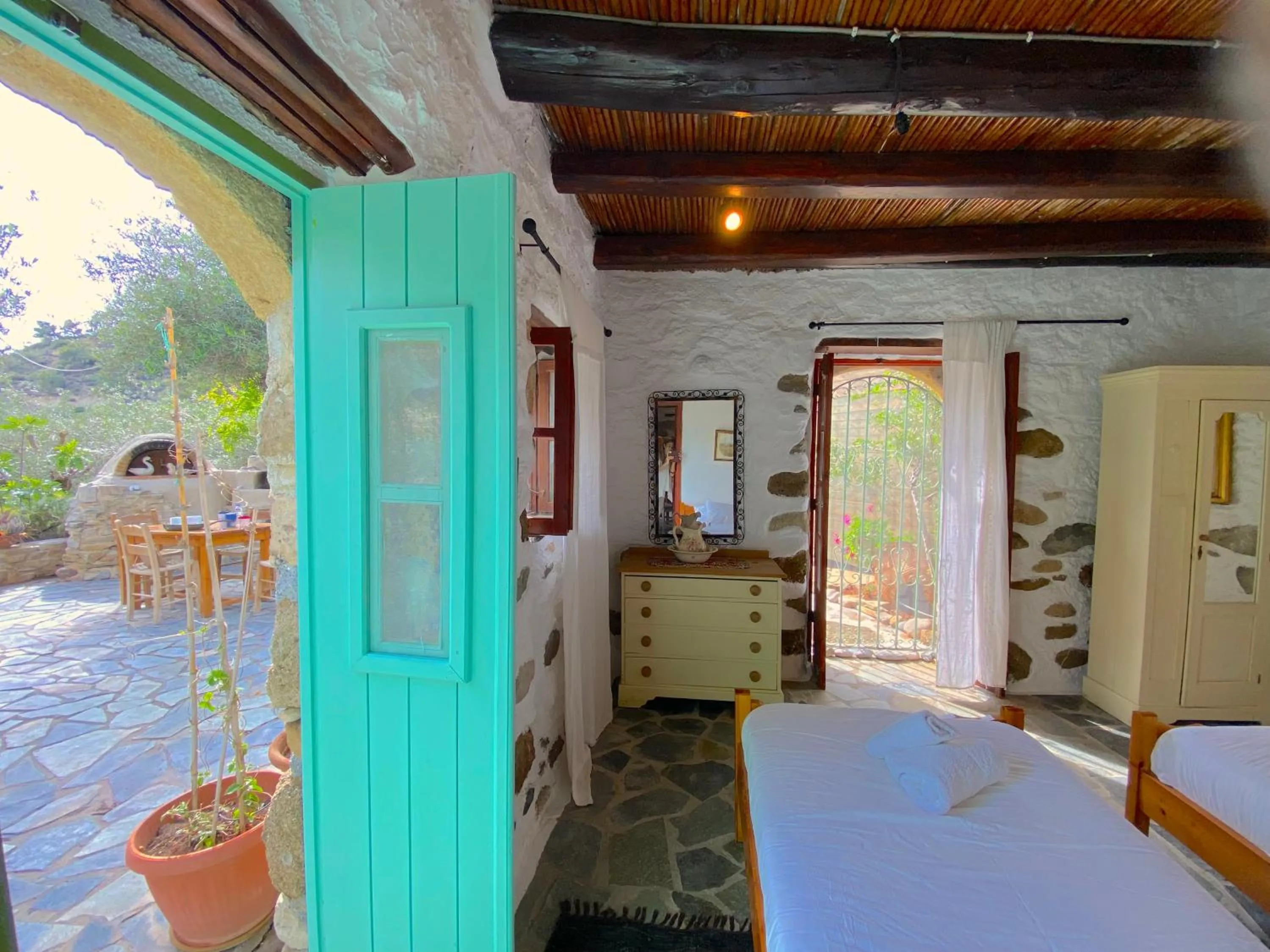 Patio, Bed in Natura cottages