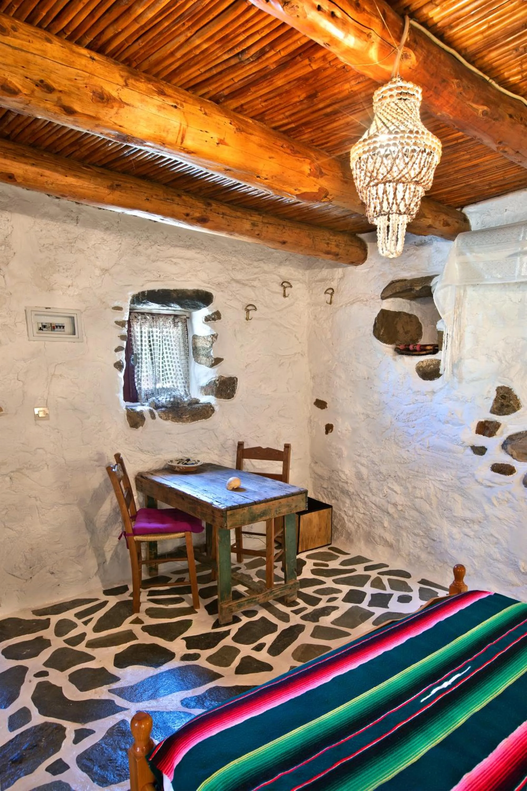 Seating area in Natura cottages