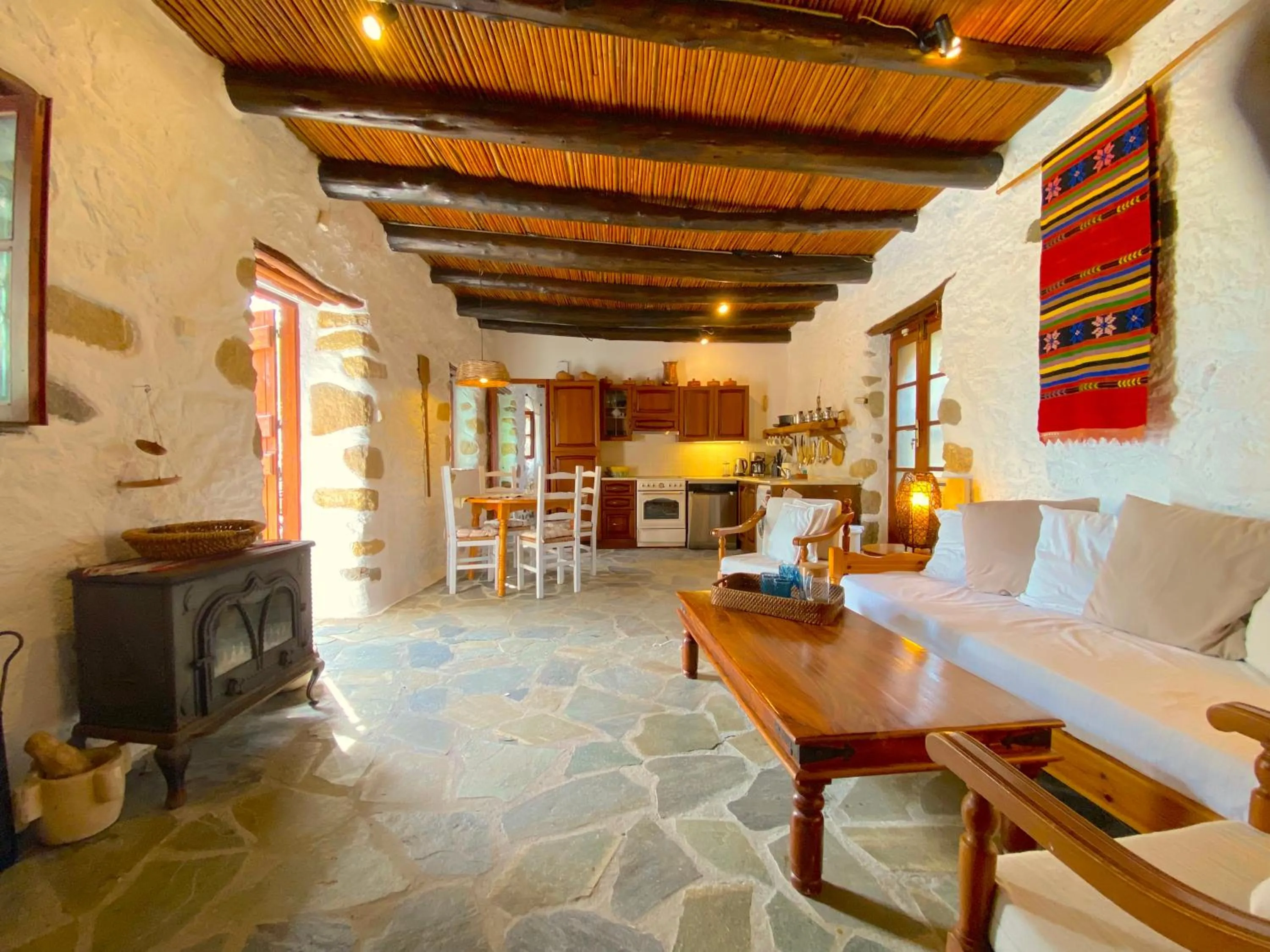 Living room in Natura cottages