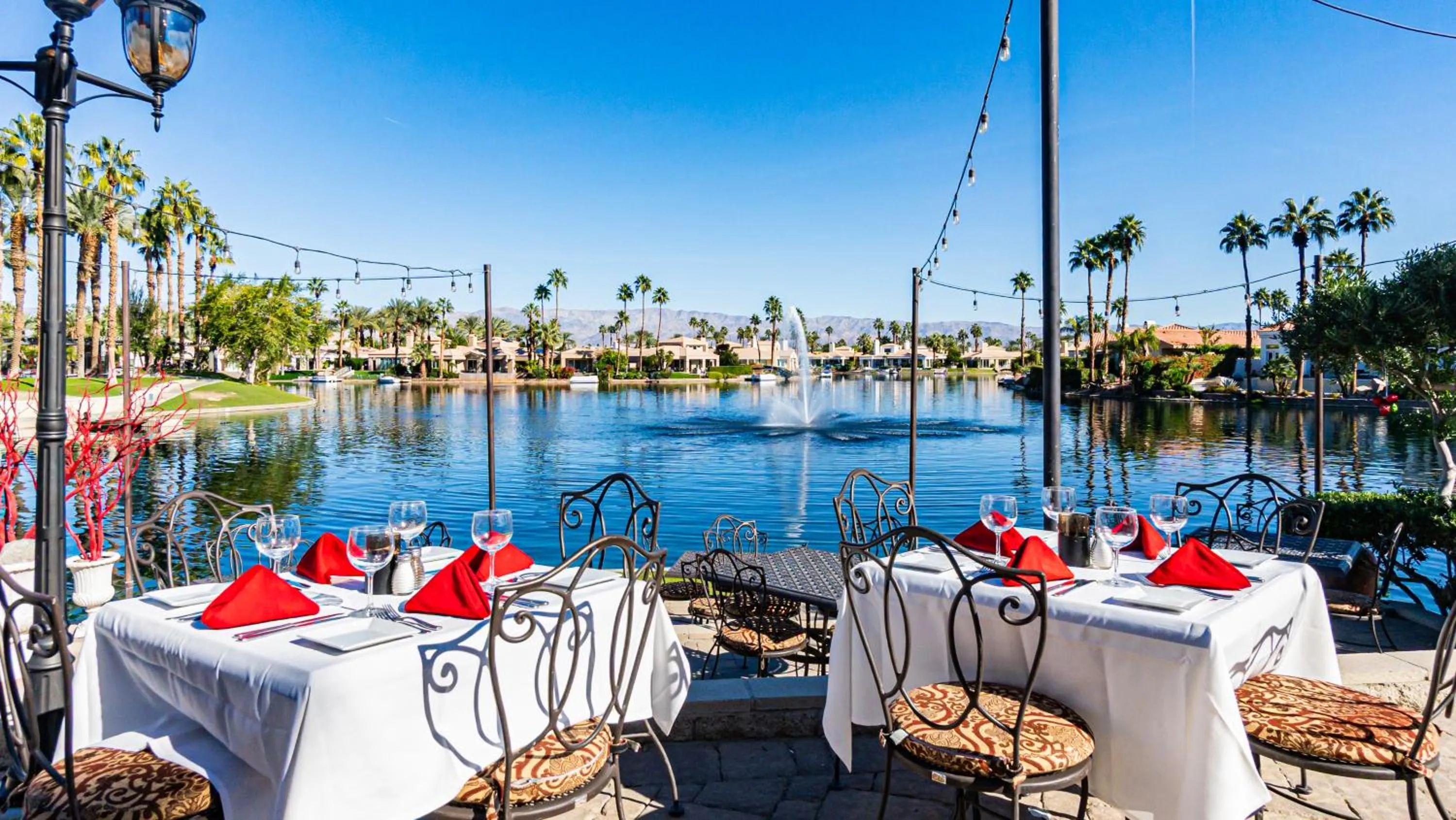 Restaurant/places to eat in The Chateau at Lake La Quinta