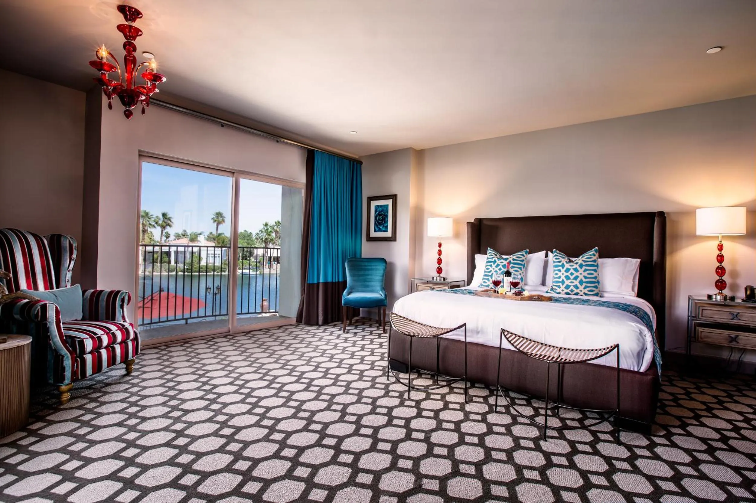 Suite with Lake View in The Chateau at Lake La Quinta