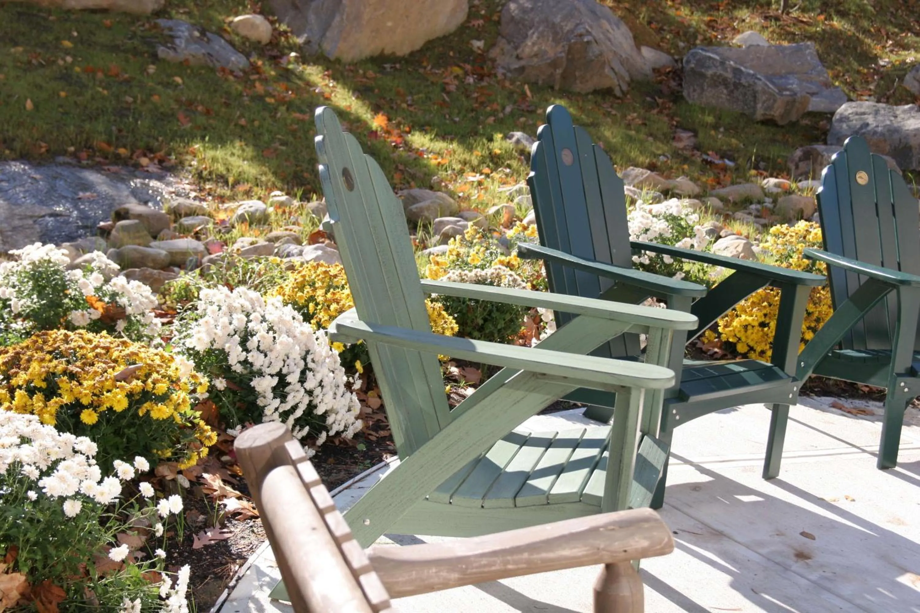 Patio in Hampton Inn & Suites Lake George