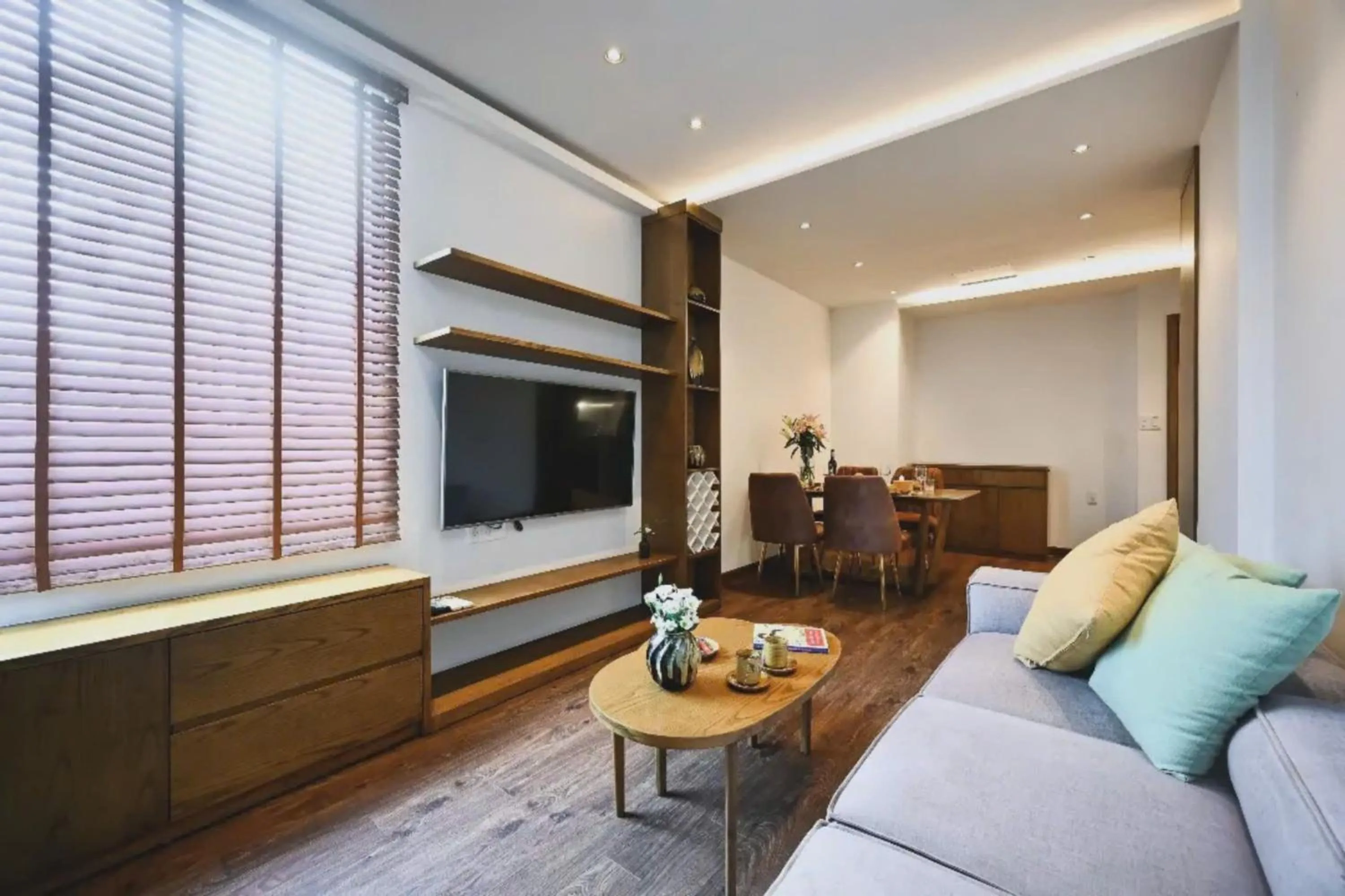 TV and multimedia in The Bloom Pham Viet Chanh - Modern Living Space in Saigon - A Top Choice for Western Travelers