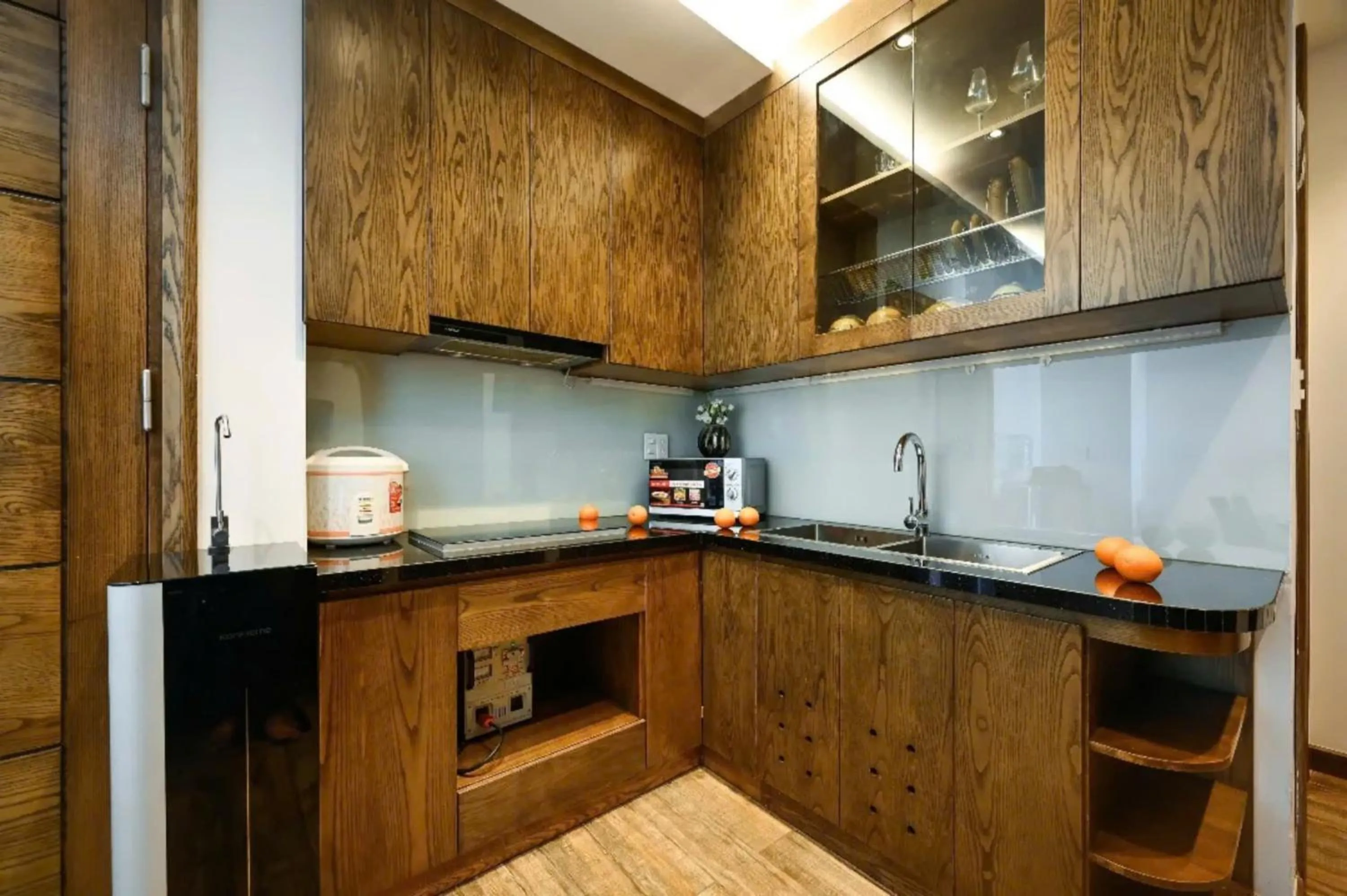 Kitchen or kitchenette in The Bloom Pham Viet Chanh - Modern Living Space in Saigon - A Top Choice for Western Travelers