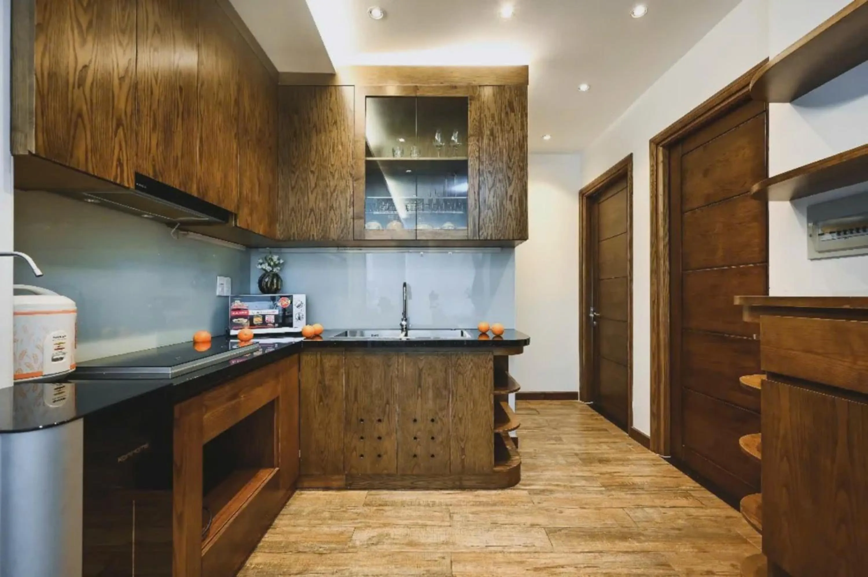 Kitchen or kitchenette in The Bloom Pham Viet Chanh - Modern Living Space in Saigon - A Top Choice for Western Travelers