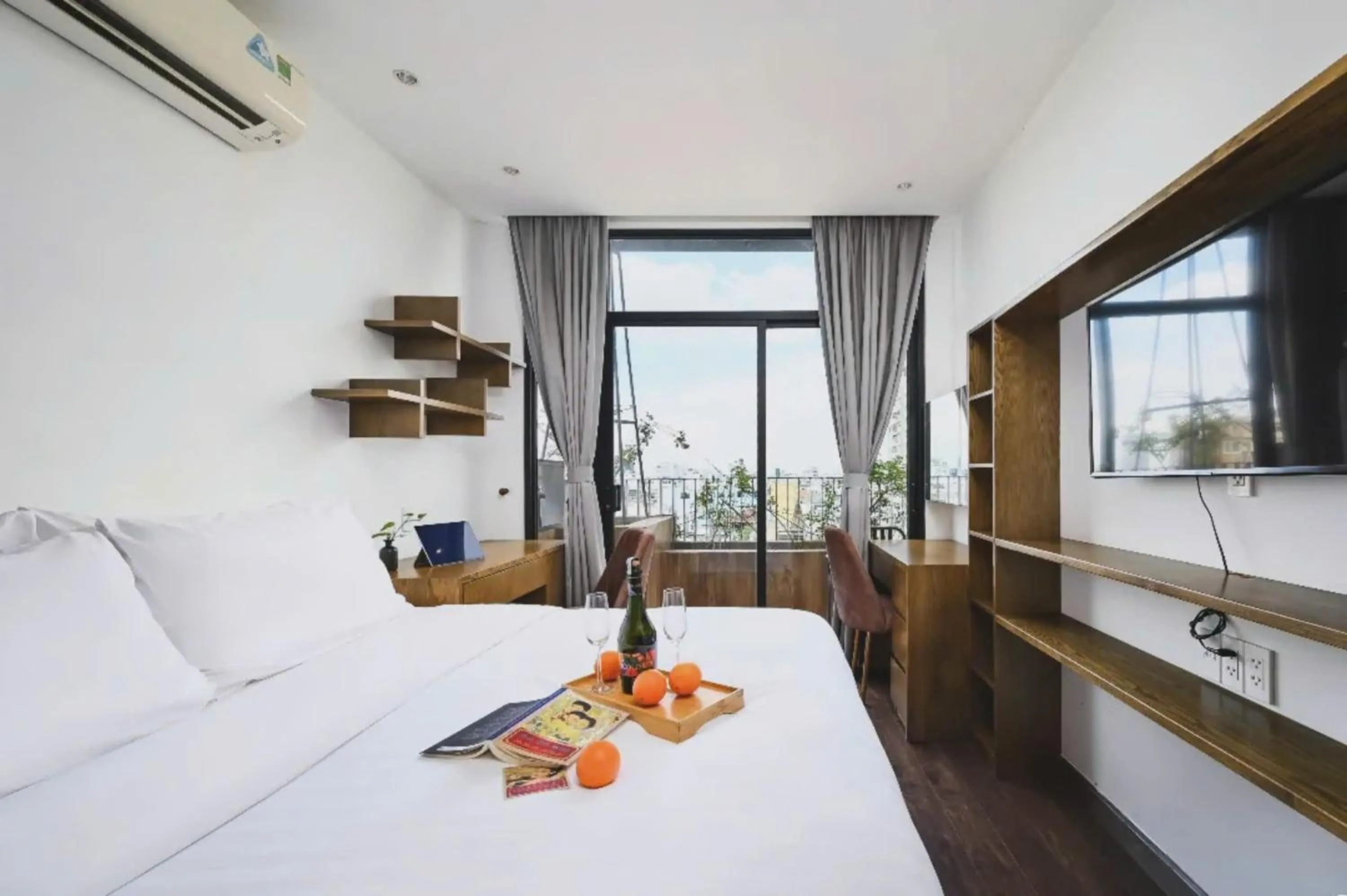 Bed in The Bloom Pham Viet Chanh - Modern Living Space in Saigon - A Top Choice for Western Travelers