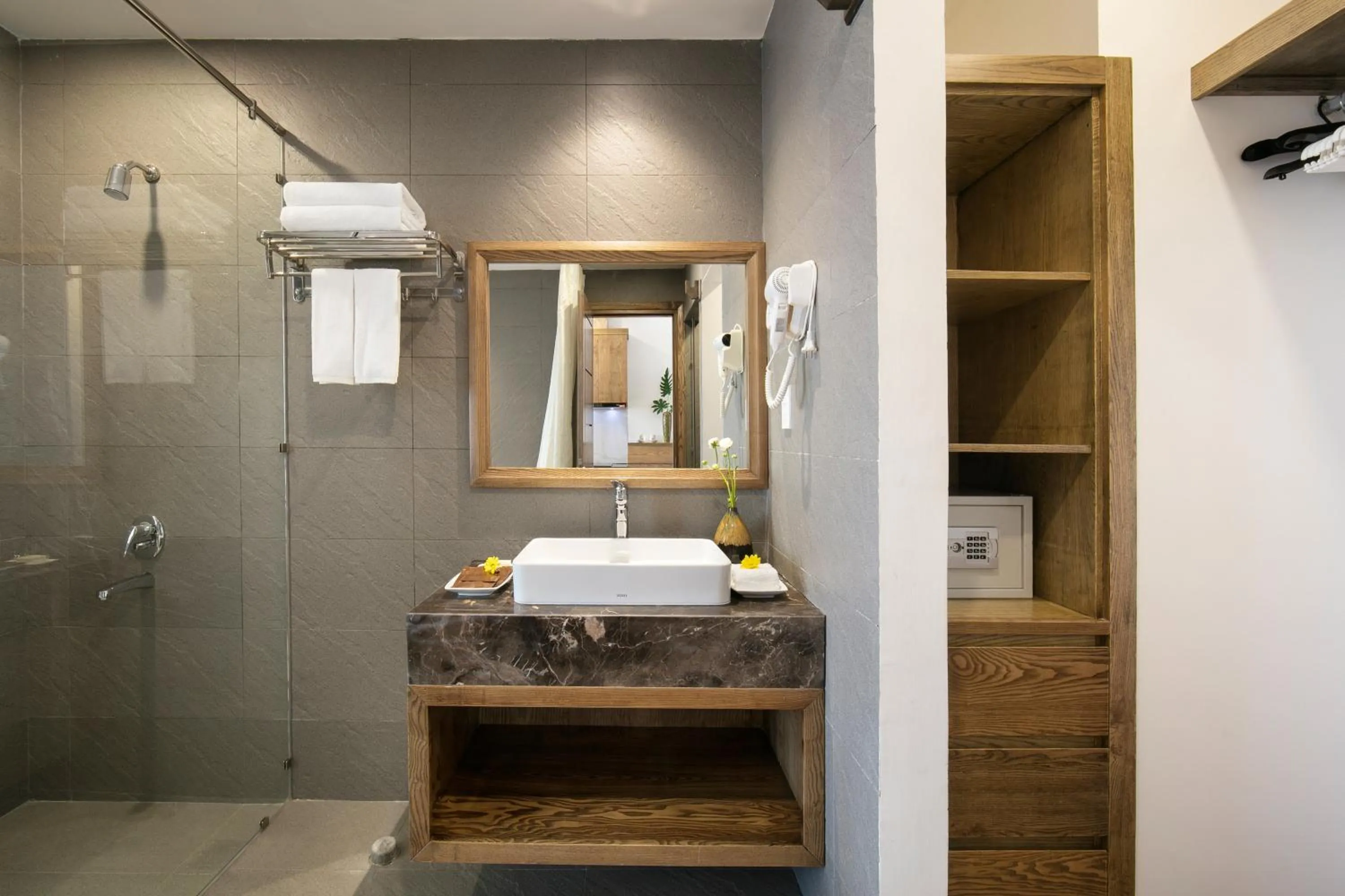 Shower in The Bloom Pham Viet Chanh - Modern Living Space in Saigon - A Top Choice for Western Travelers
