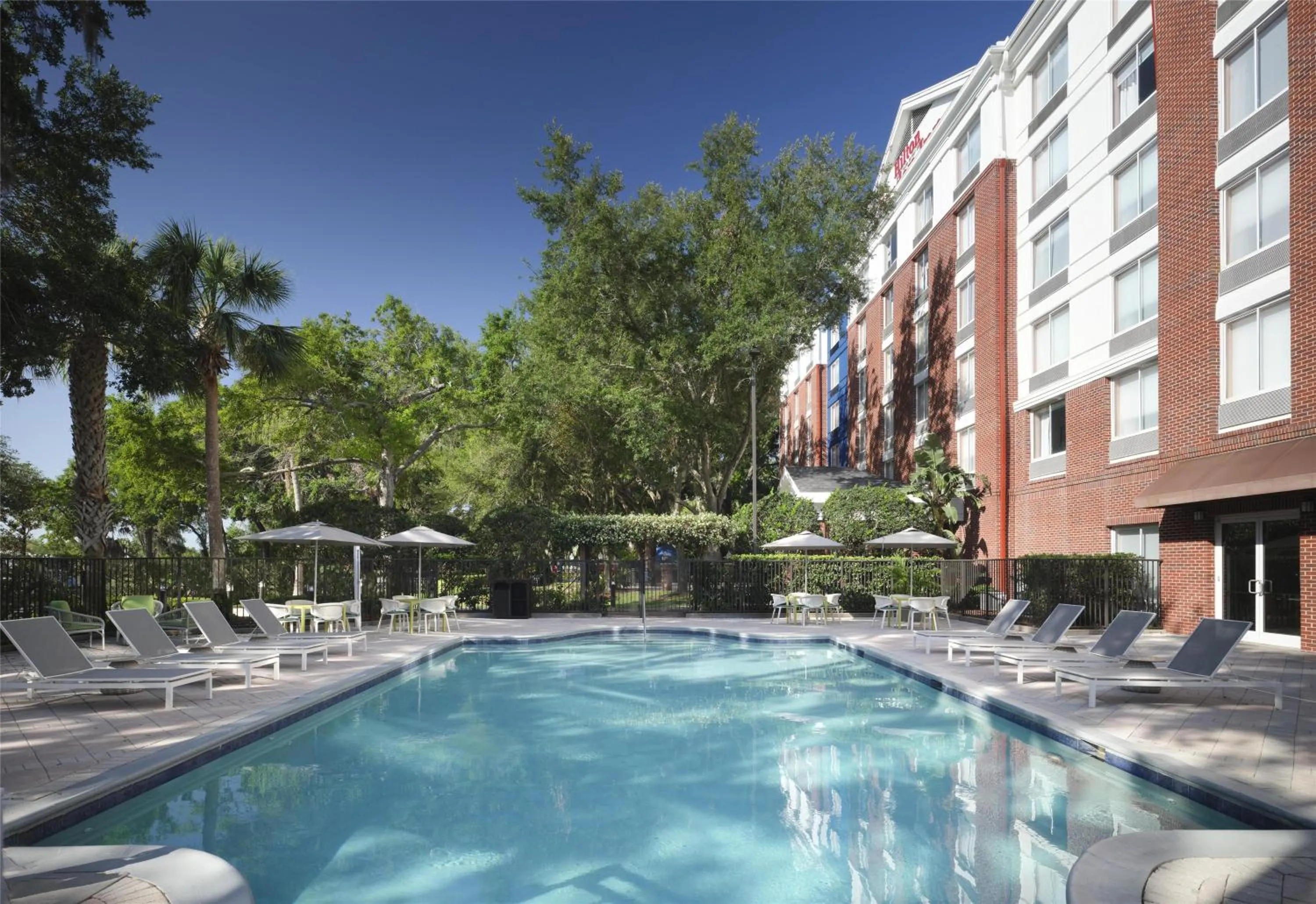 Pool view in Hilton Garden Inn Tampa East Brandon