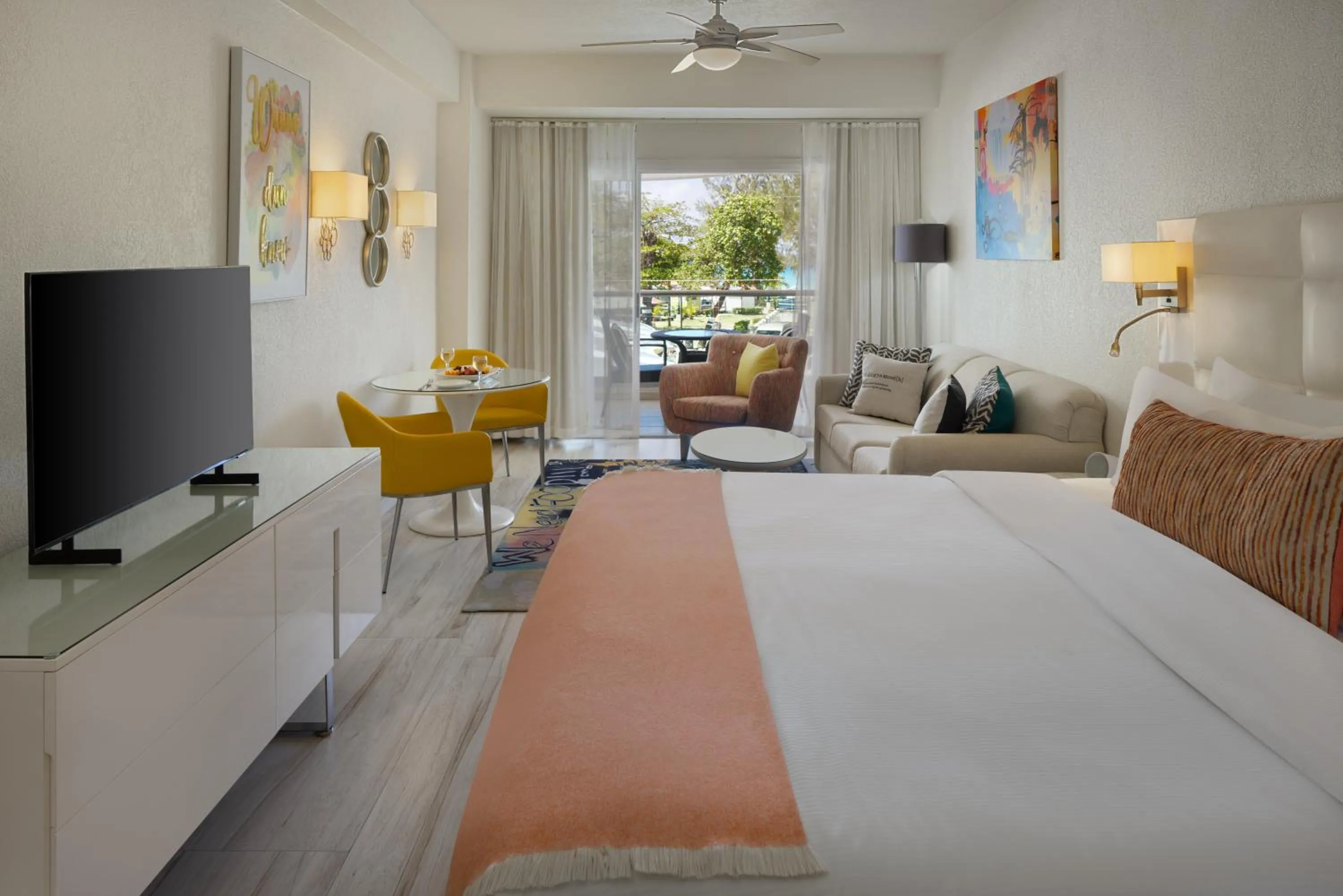Living room, Bed in The Rockley by Ocean Hotels - Breakfast Included