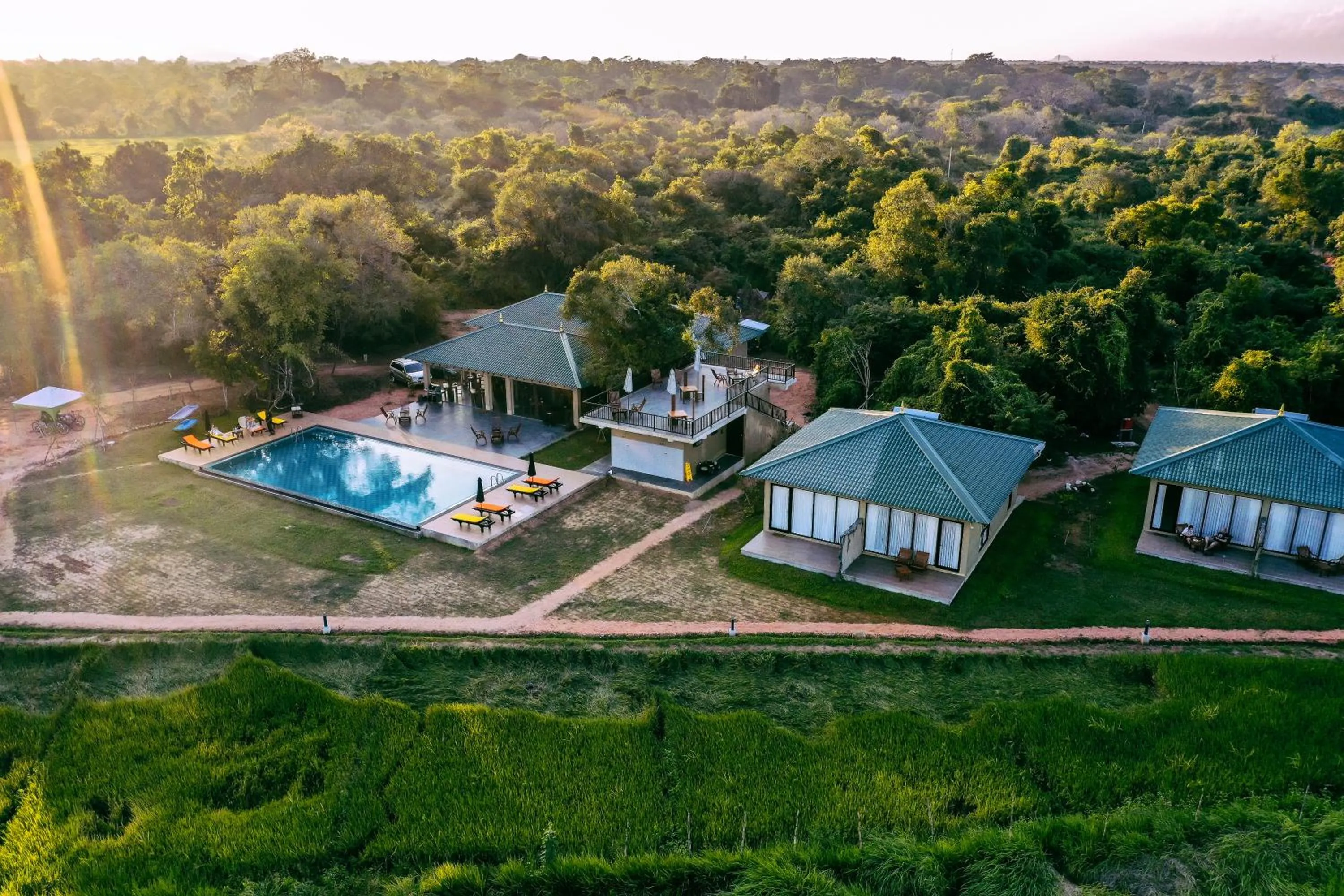 Bird's eye view in Sigiriya King's Resort
