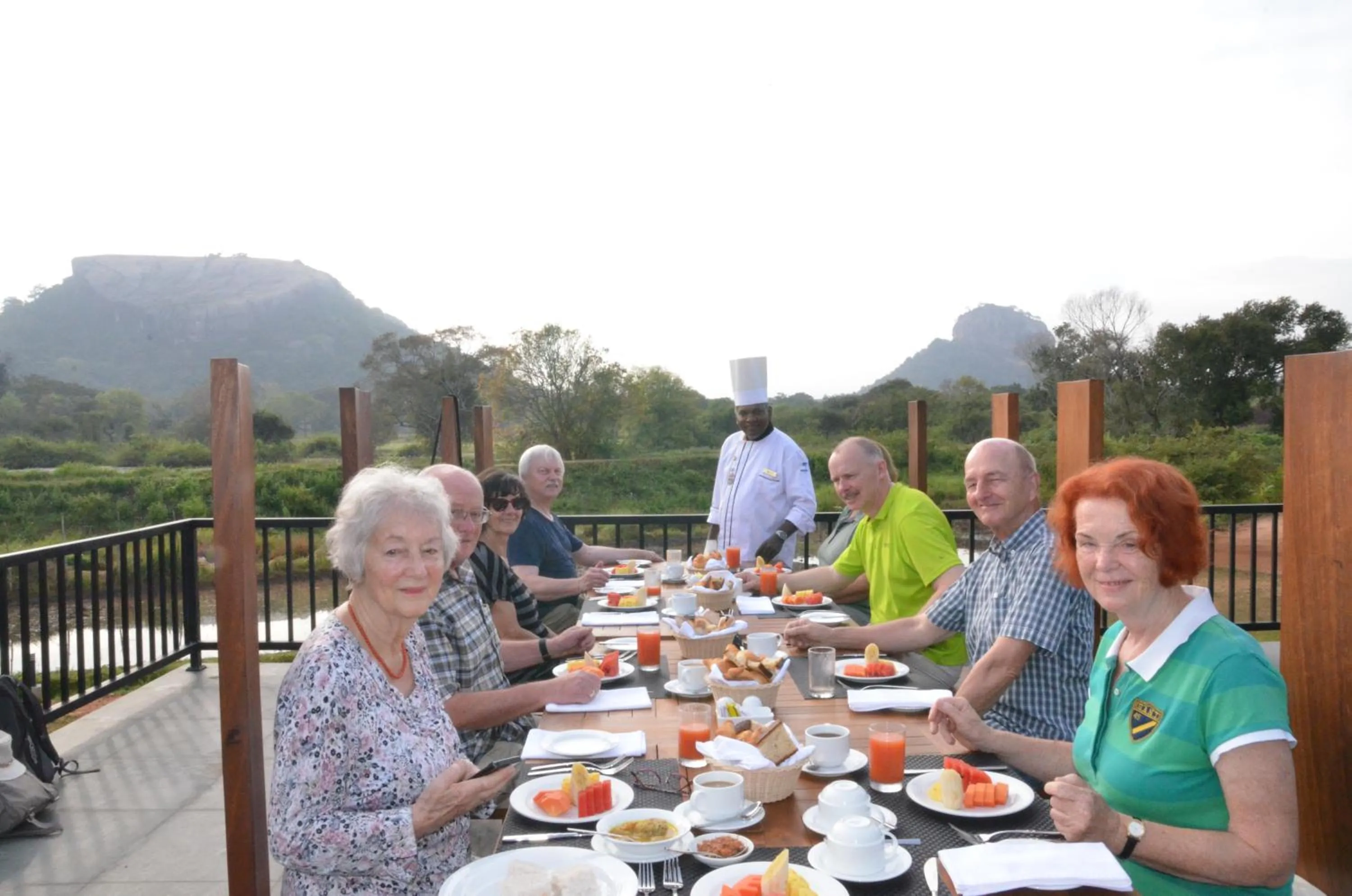 Continental breakfast in Sigiriya King's Resort
