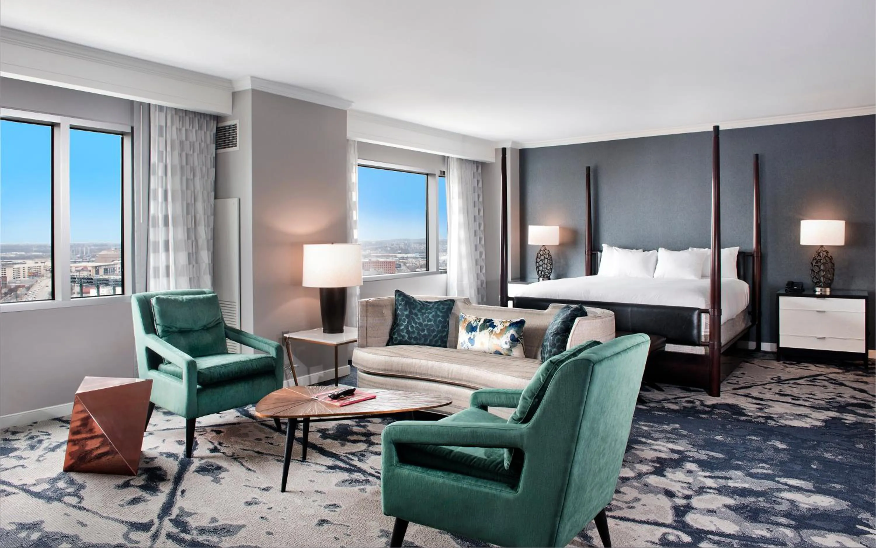 Seating area in Hilton Baltimore Inner Harbor