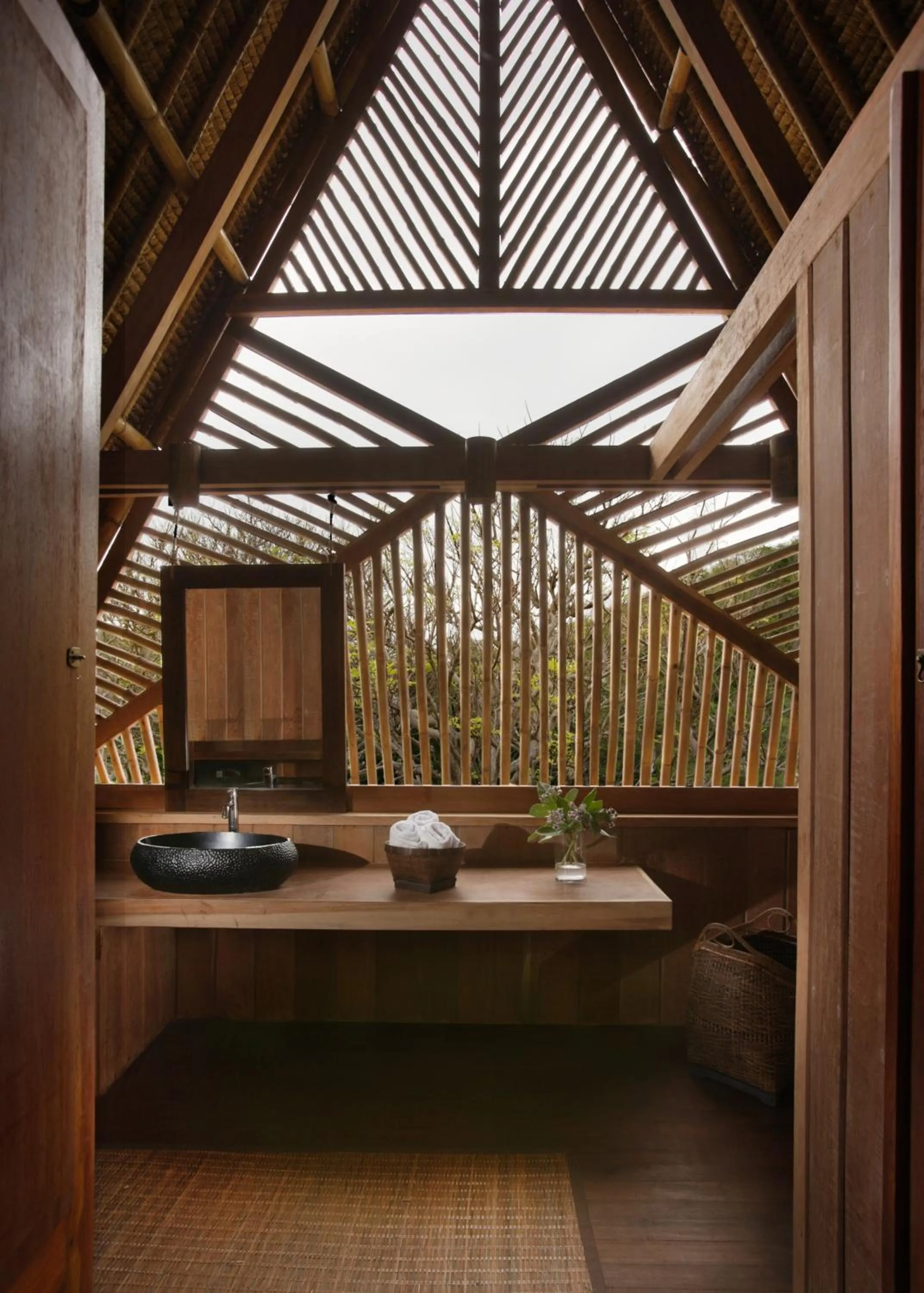 Bathroom in Jeeva Beloam Beach Camp