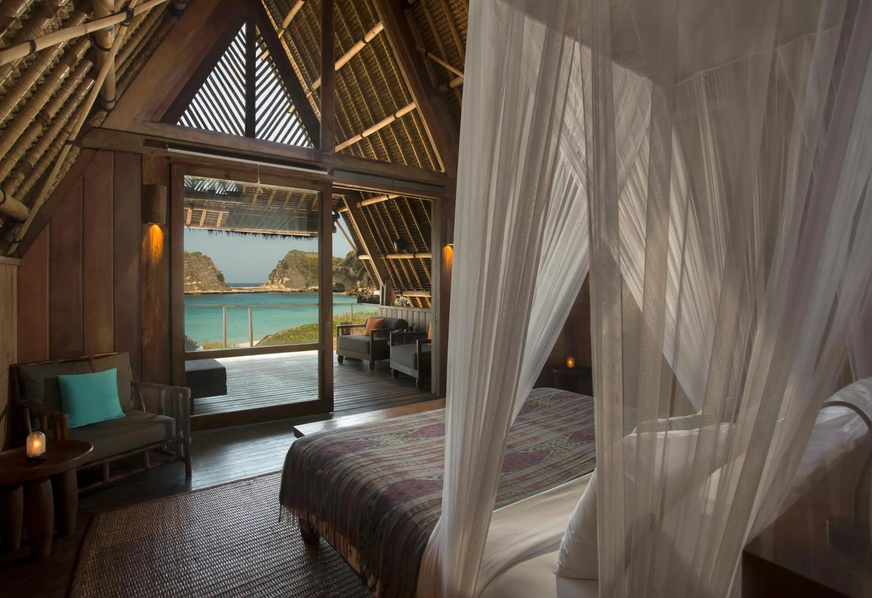 Bed in Jeeva Beloam Beach Camp