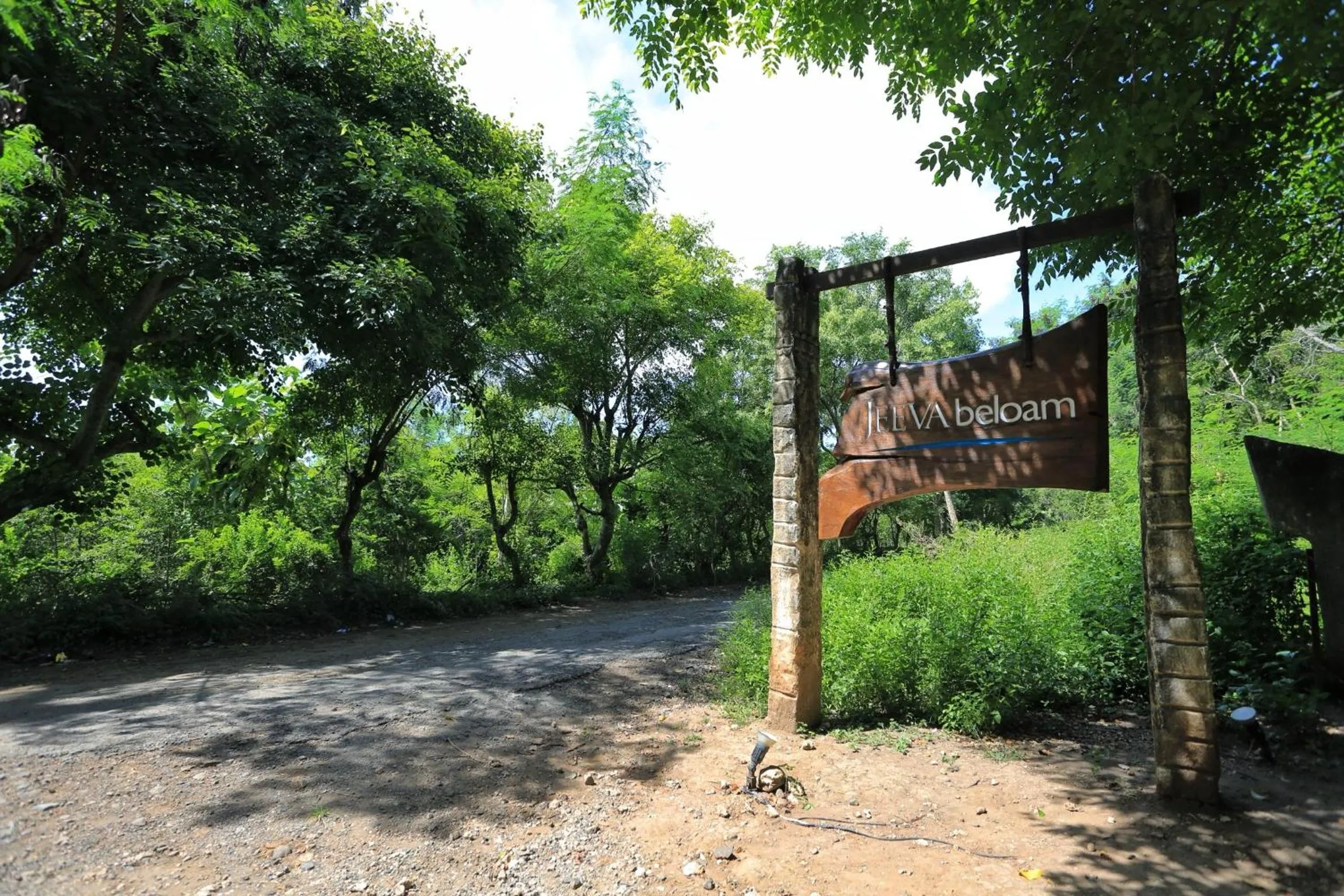 Facade/entrance in Jeeva Beloam Beach Camp