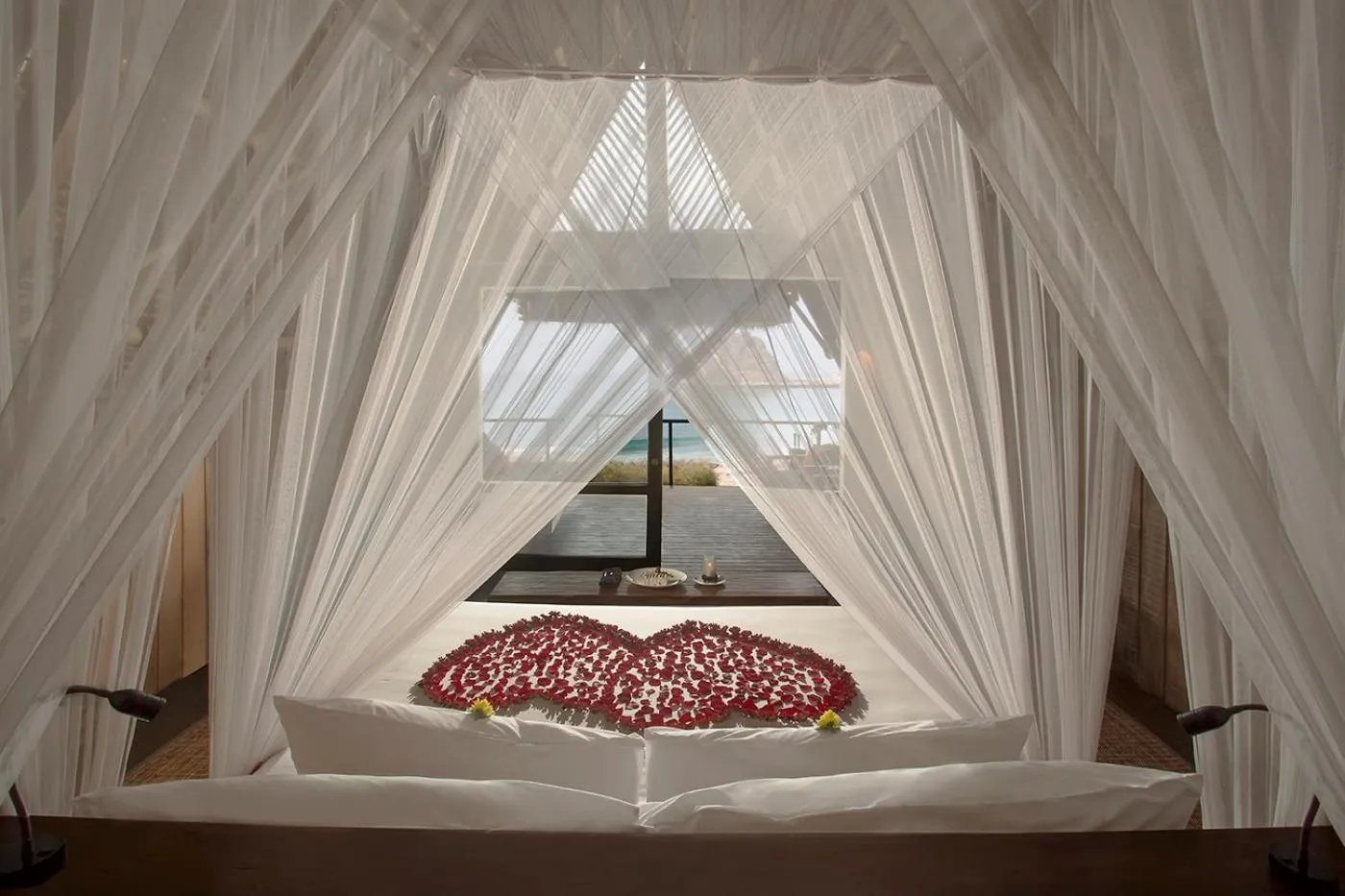 Bed in Jeeva Beloam Beach Camp