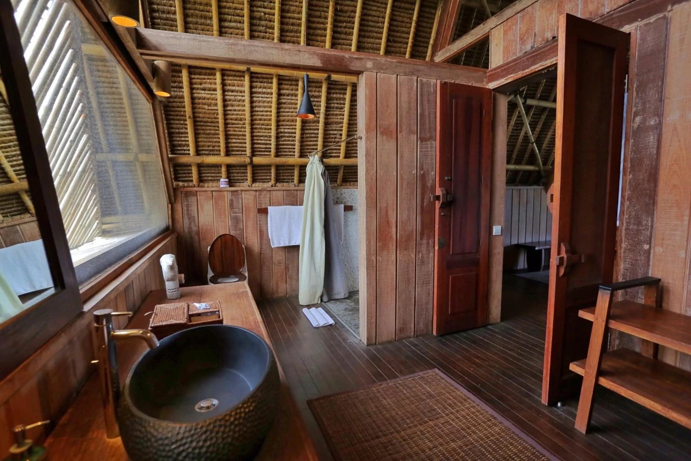 Bathroom in Jeeva Beloam Beach Camp